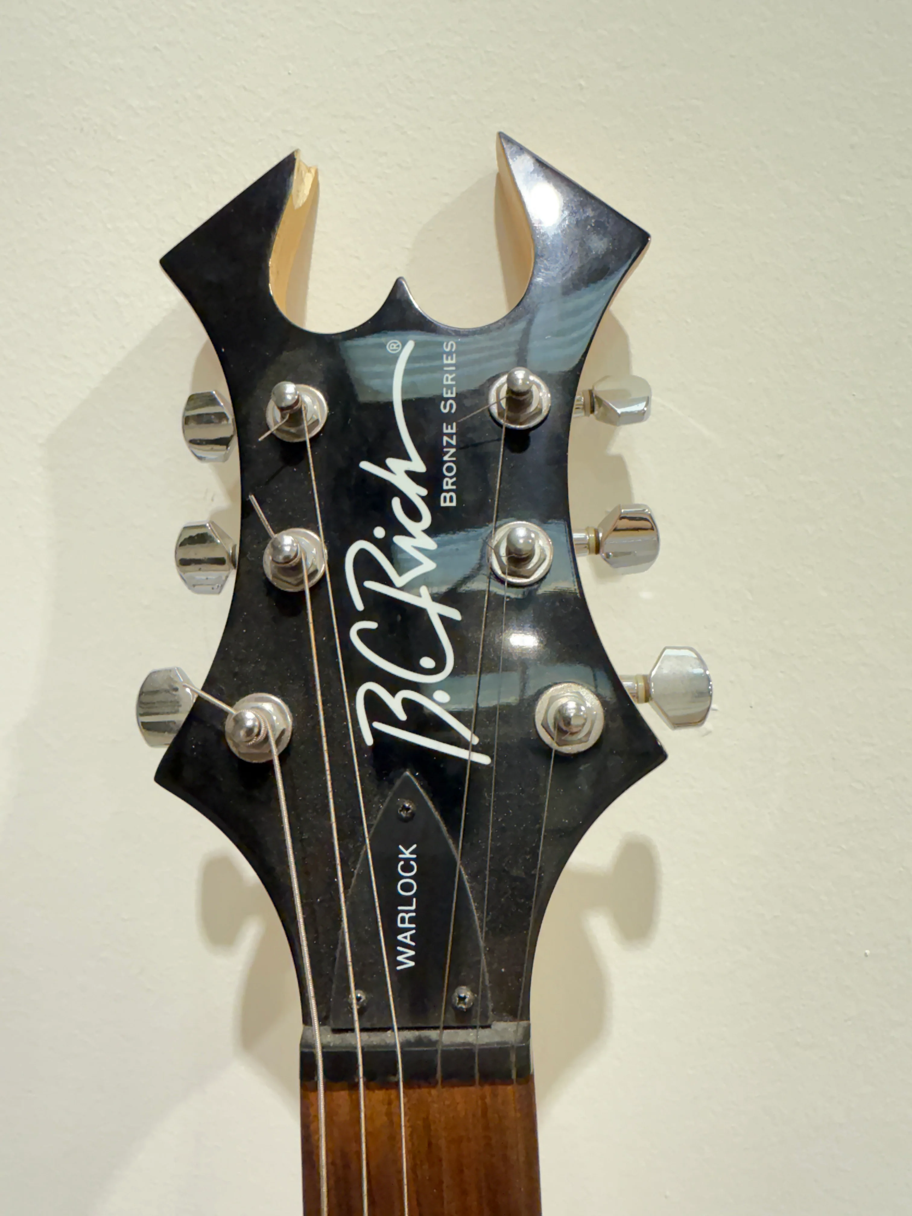 BC Rich Warlock Metal Electric Guitar with New Strap, Strings and Softcase - Image 9