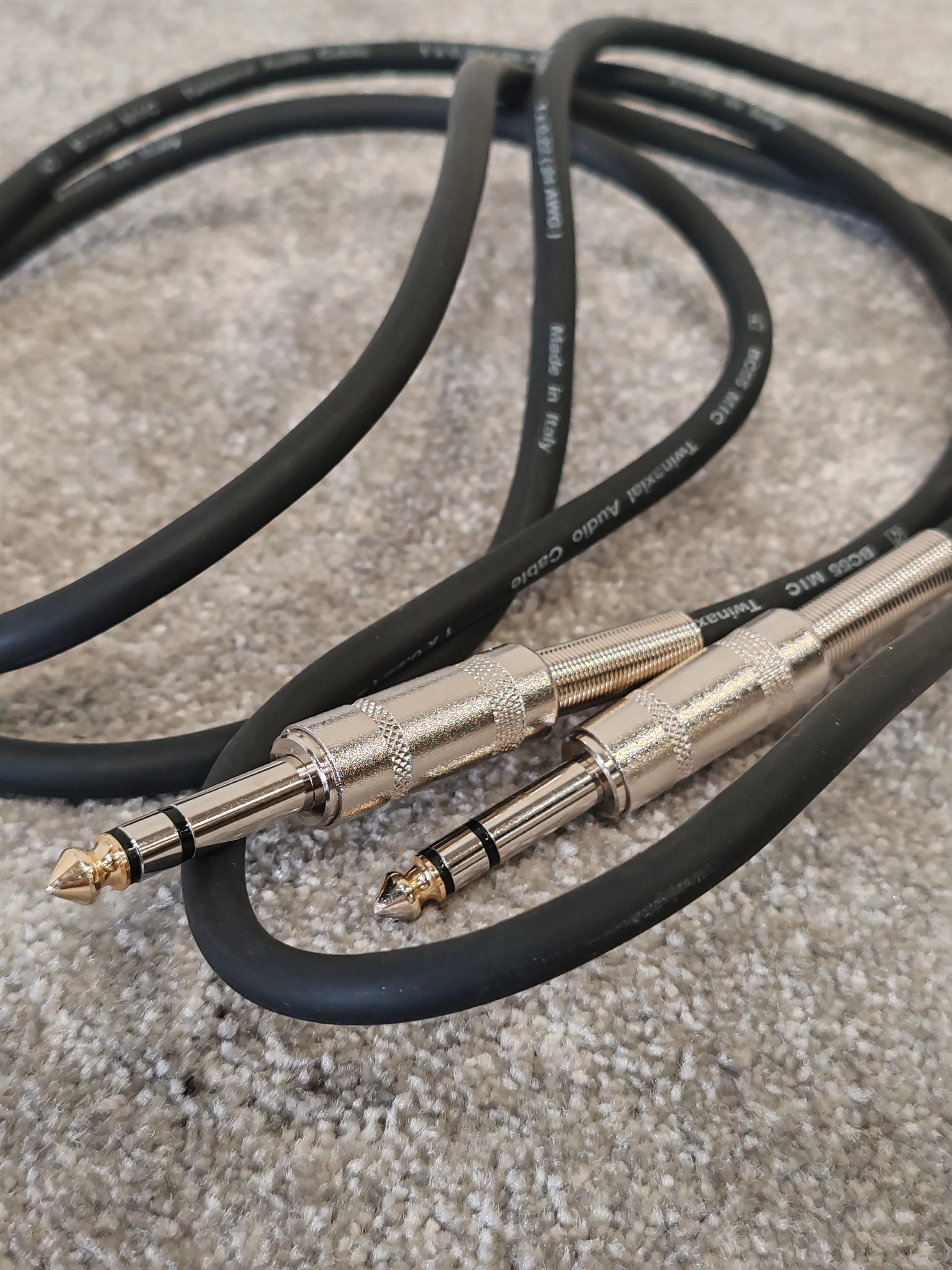 BC55 1/4" TRS Stereo 2M Mic Cable - Twinaxial - Image 2