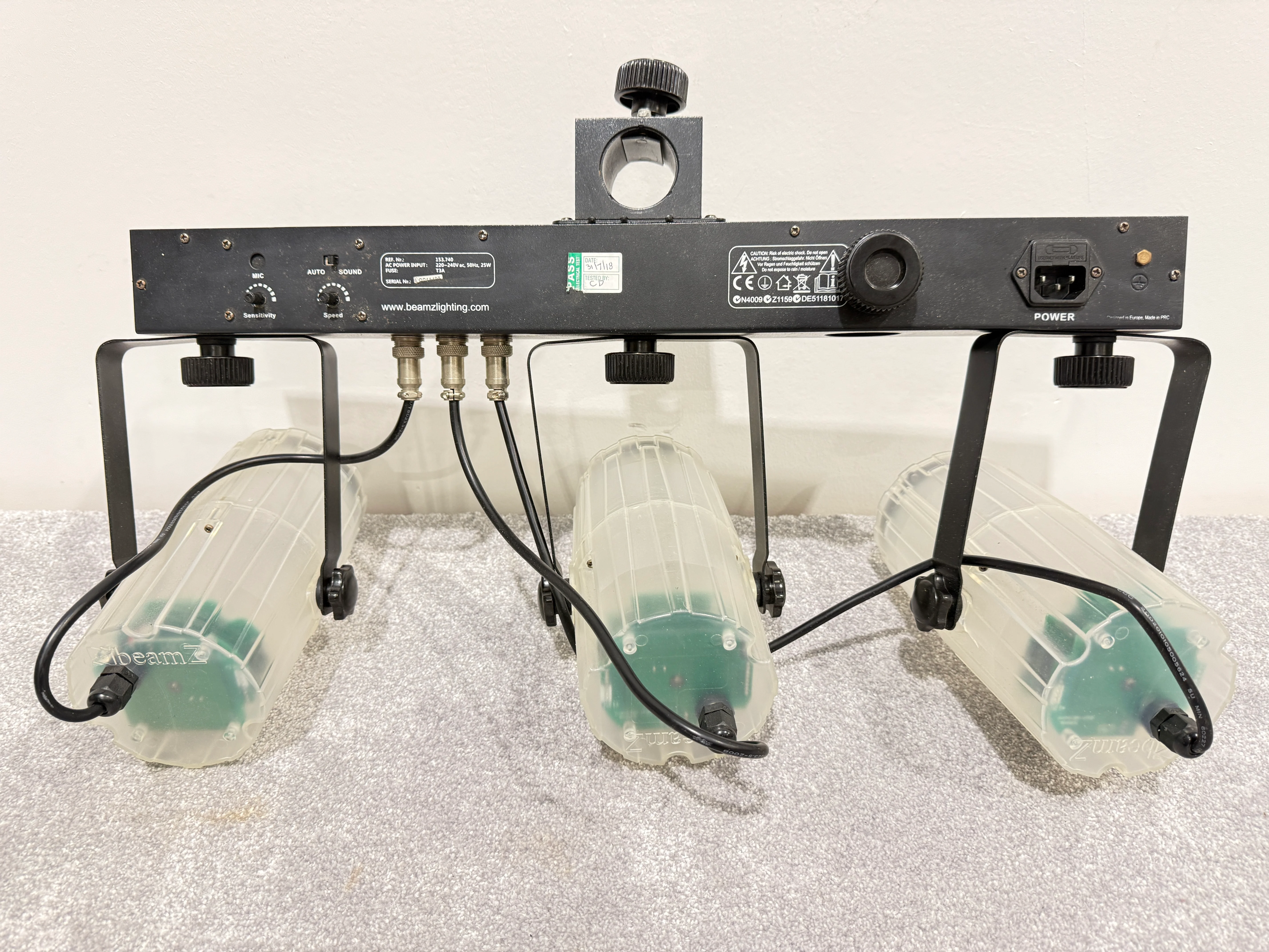 Beamz 3Some CL Lighting 153.740 Disco Lights LED - Sound Responsive with Built In Mic - Image 2