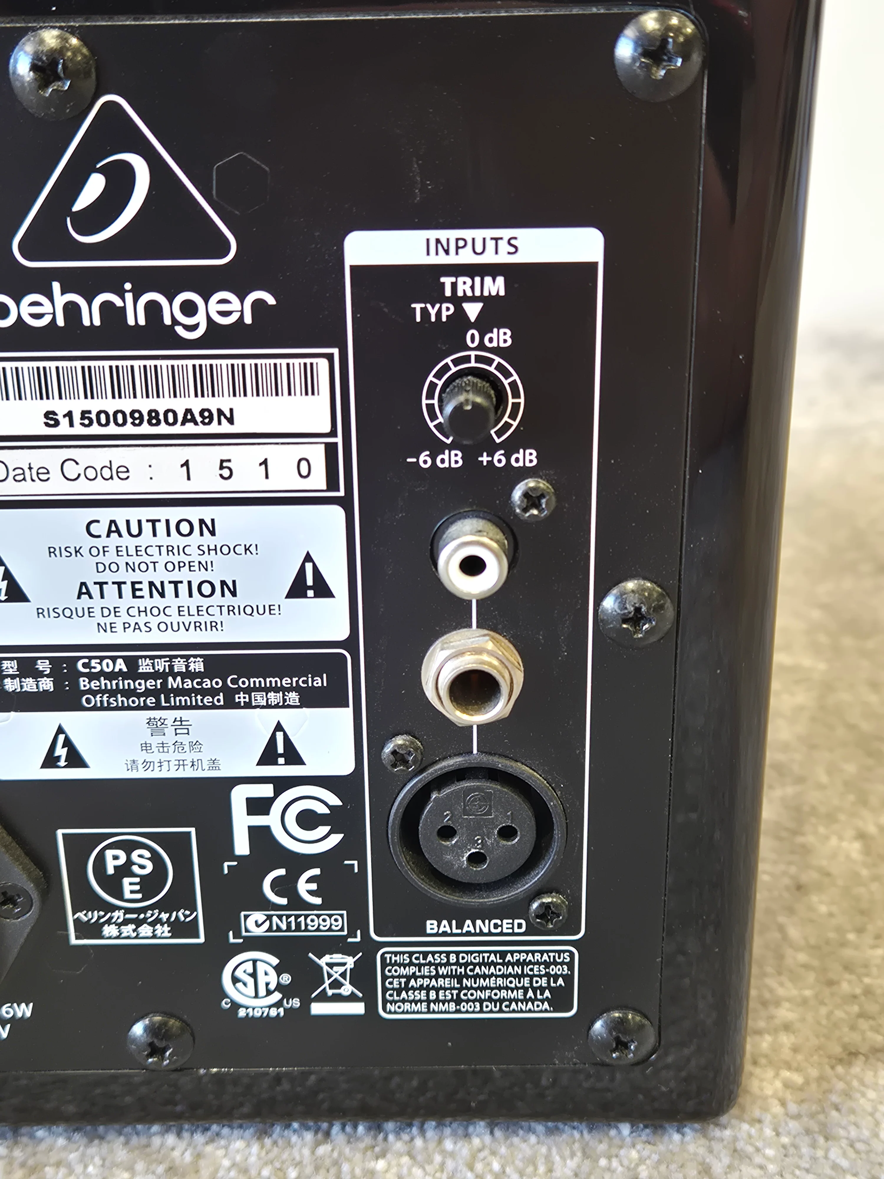 Behringer Behritone C50A - Full-Range Studio Monitor w/ Original Box - Image 5