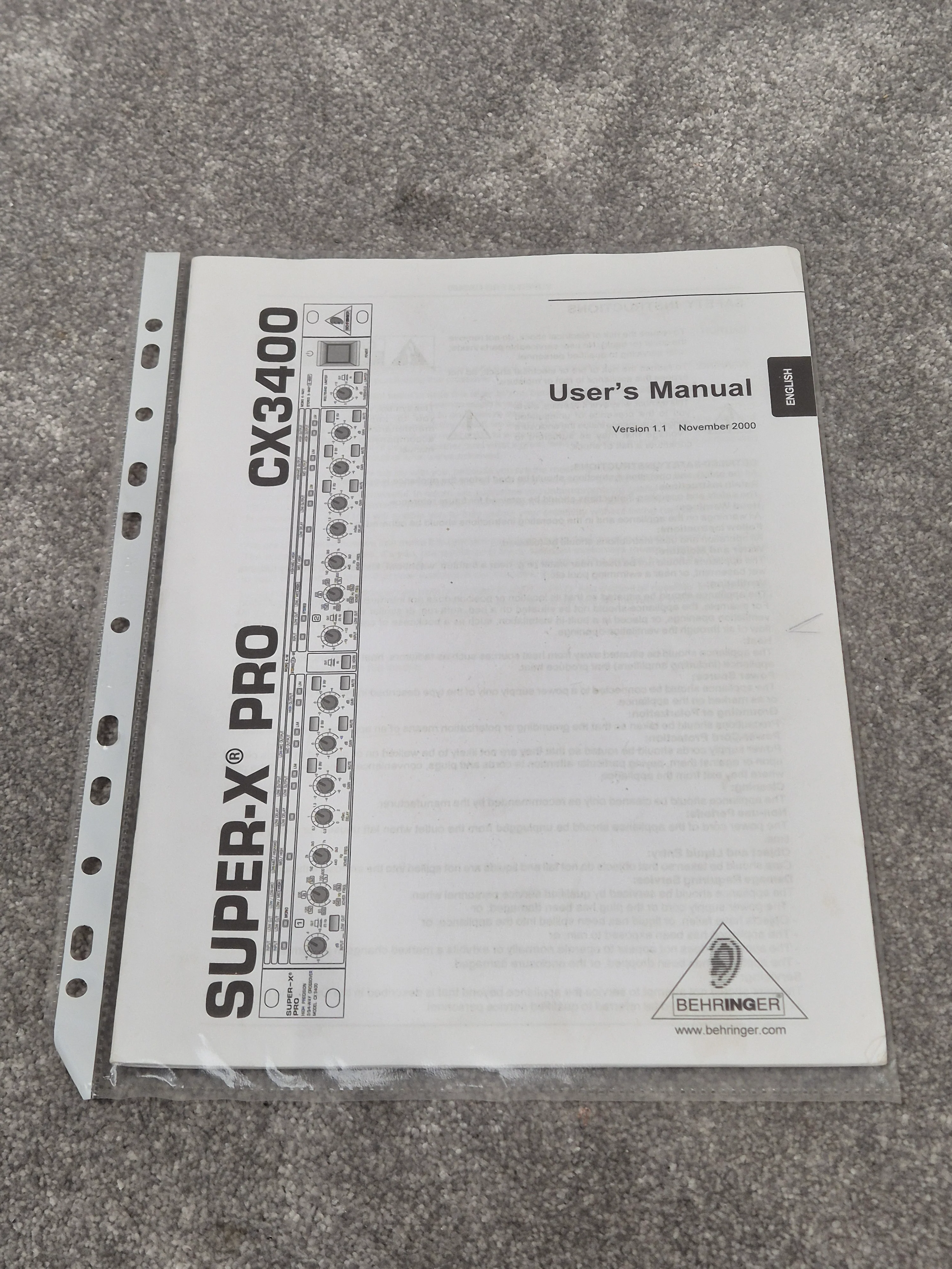 Behringer CX3400 V2 Super-X - High-Precision Stereo Crossover - Image 12