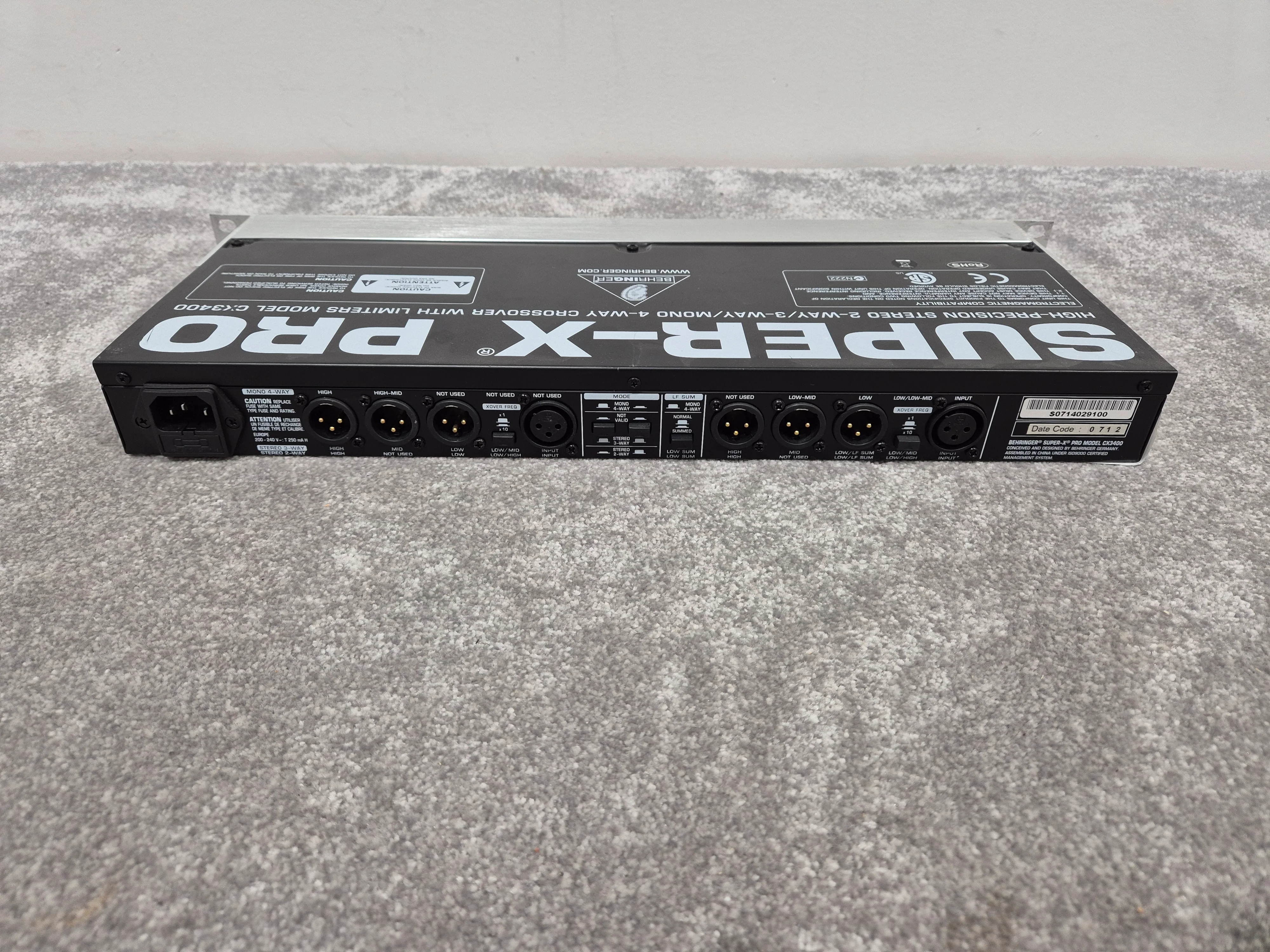 Behringer CX3400 V2 Super-X - High-Precision Stereo Crossover - Image 6