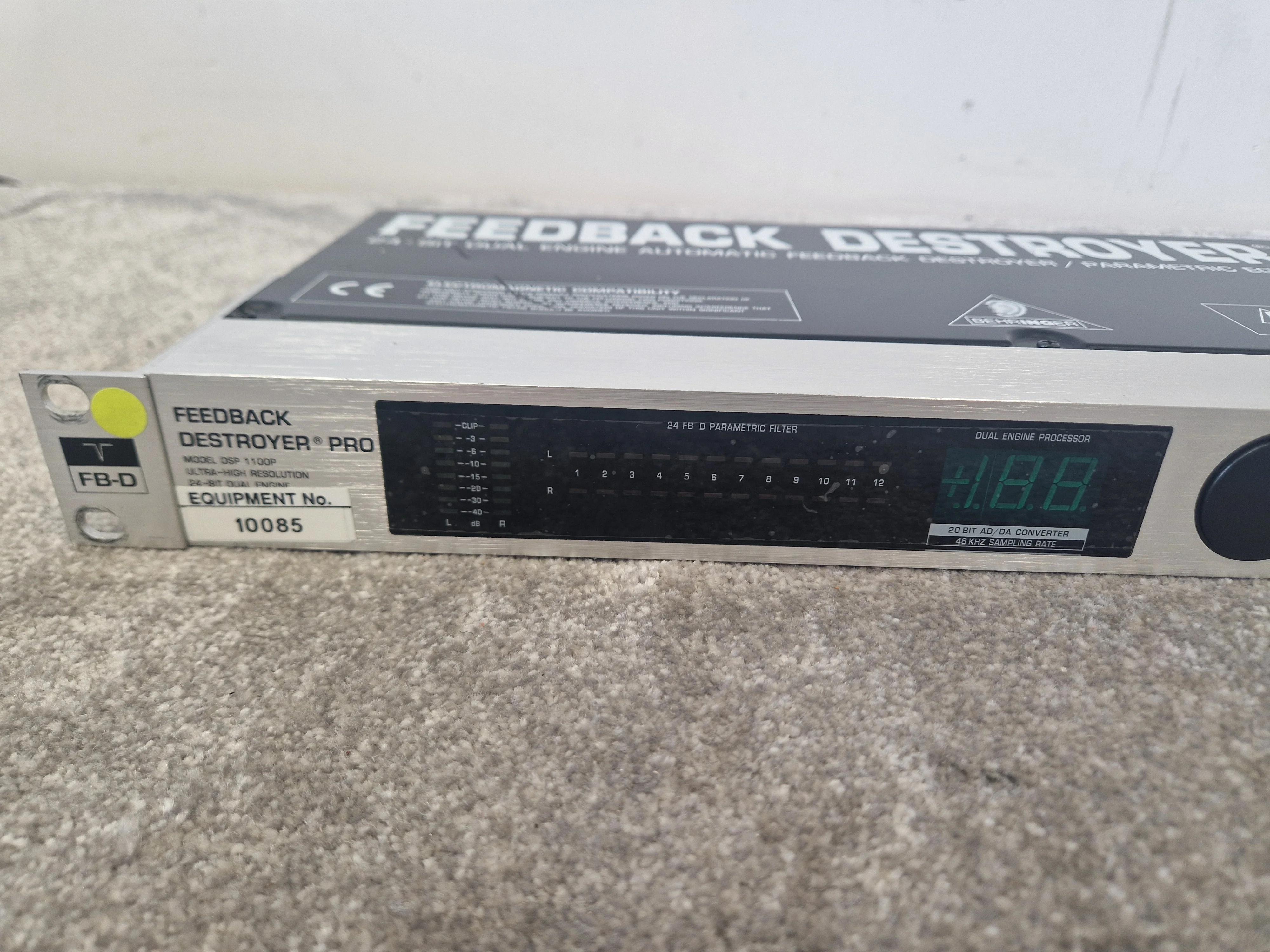 Behringer Feedback Destroyer Pro – Intelligent EQ / Feedback Suppression – Very Good - Image 2