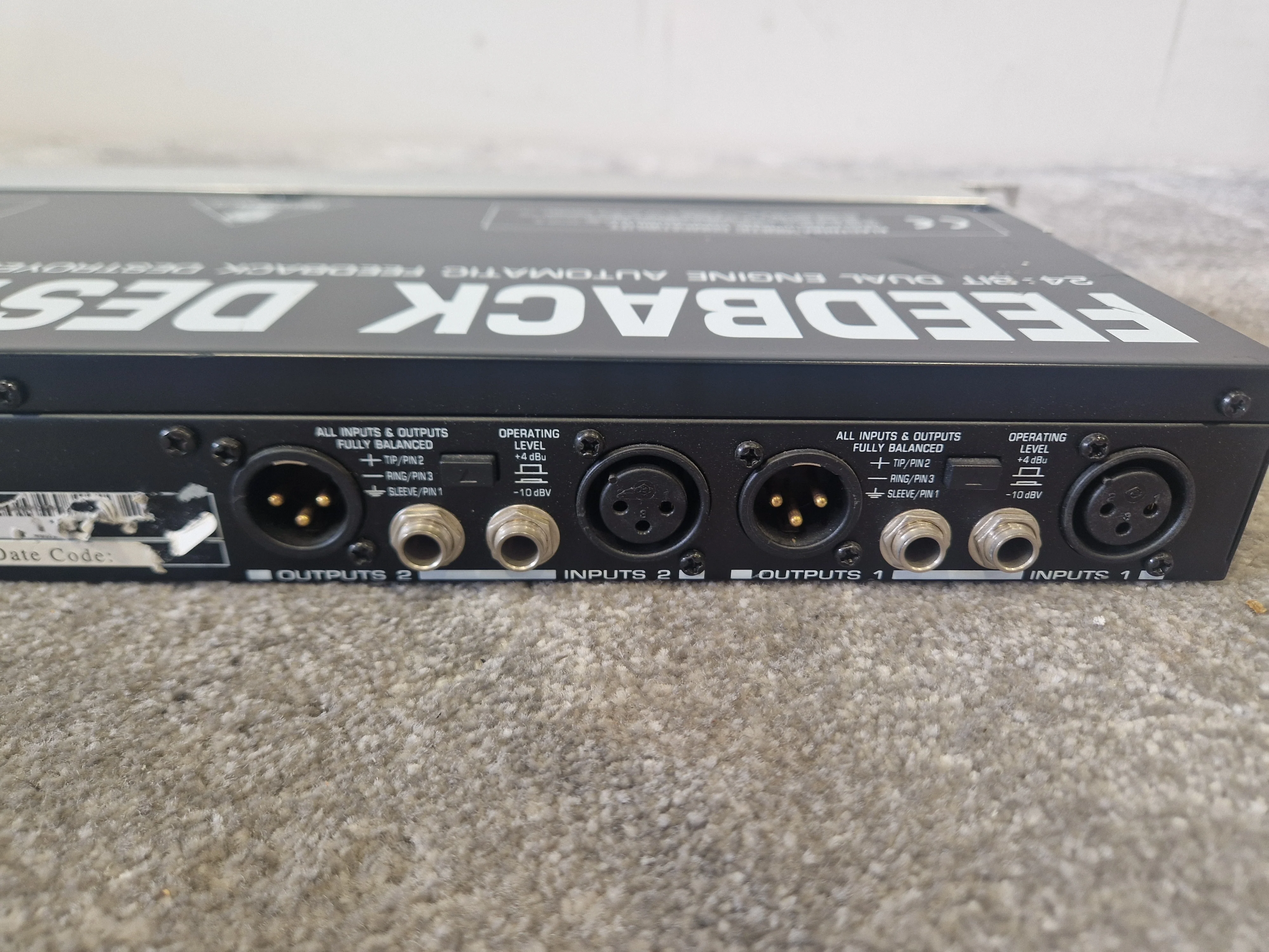 Behringer Feedback Destroyer Pro – Intelligent EQ / Feedback Suppression – Very Good - Image 4