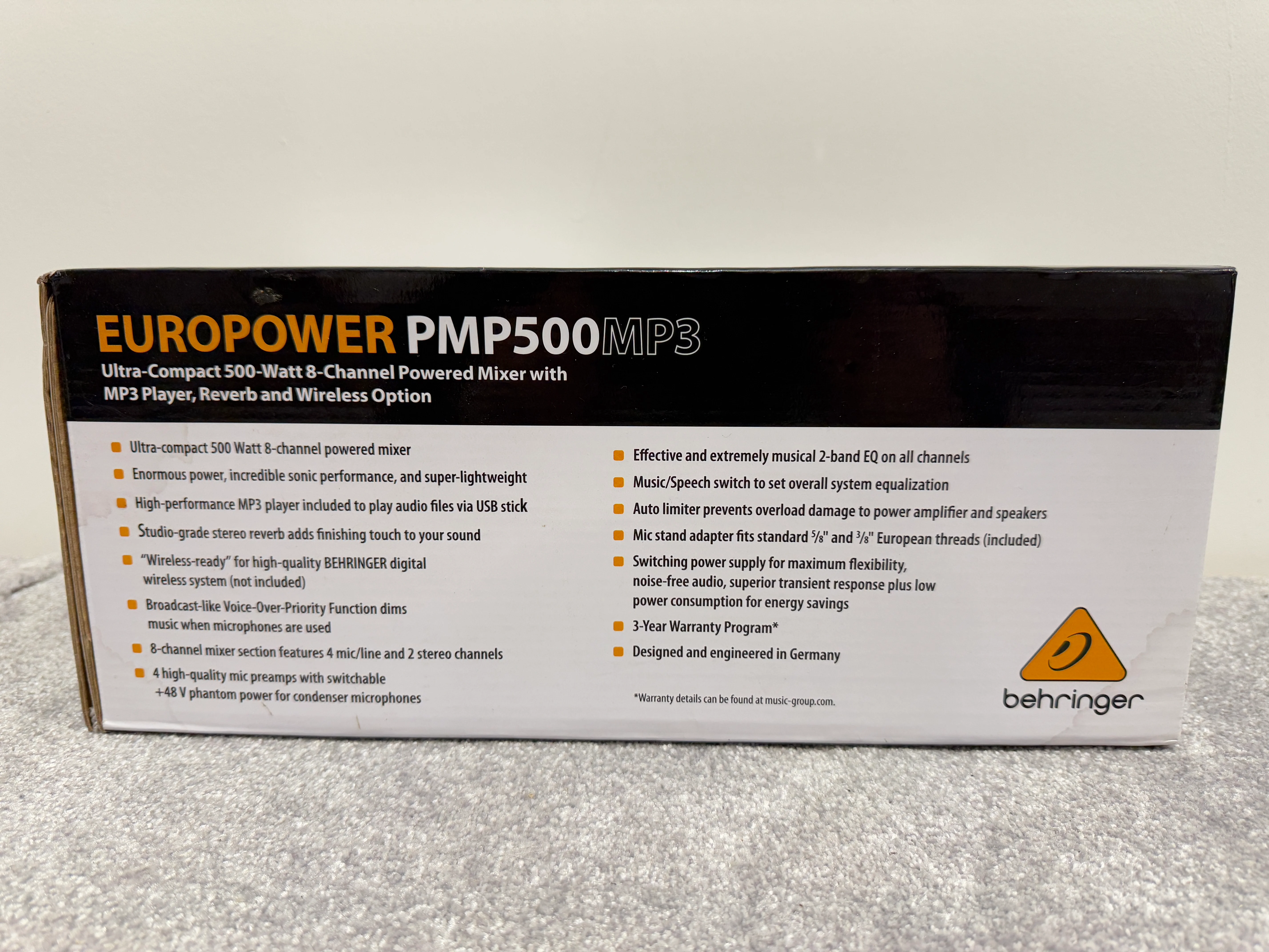 Behringer Europower PMP500 MP3 - 500 Watt Powered Mixer - Image 3