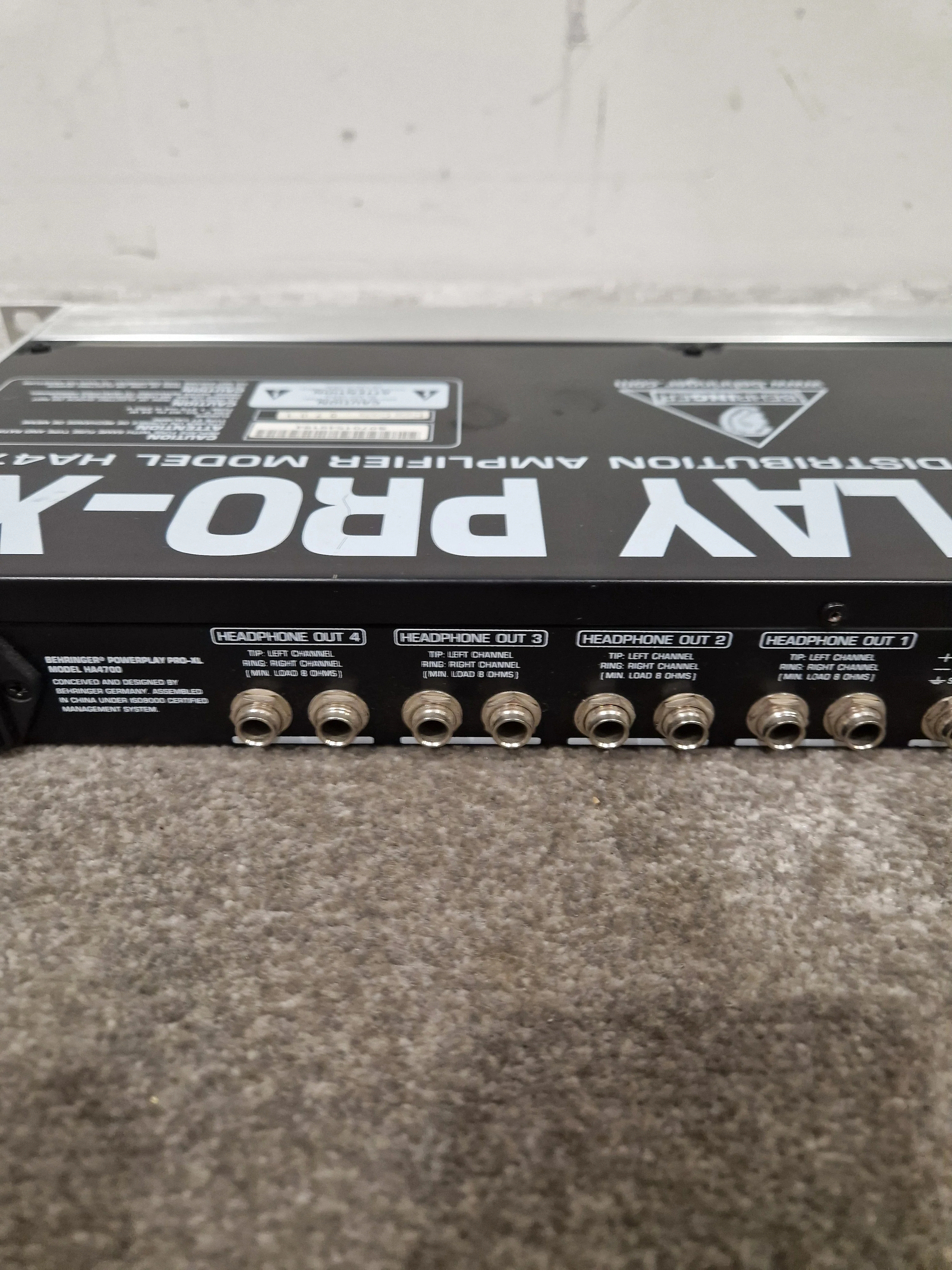 Behringer HA4700 - 4-Channel Headphone Amp - Excellent w/ Power Supply - Image 10