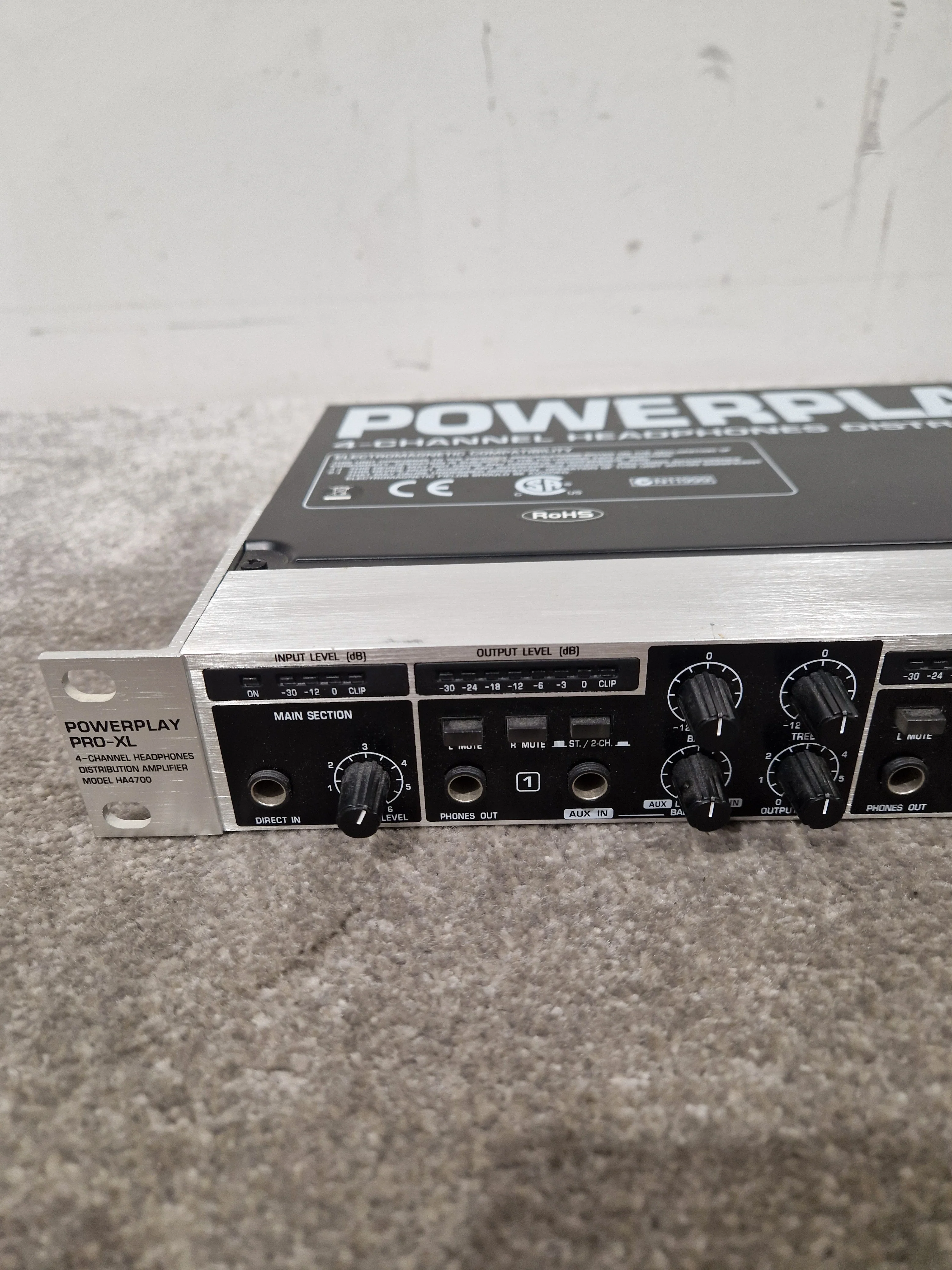 Behringer HA4700 - 4-Channel Headphone Amp - Excellent w/ Power Supply - Image 5