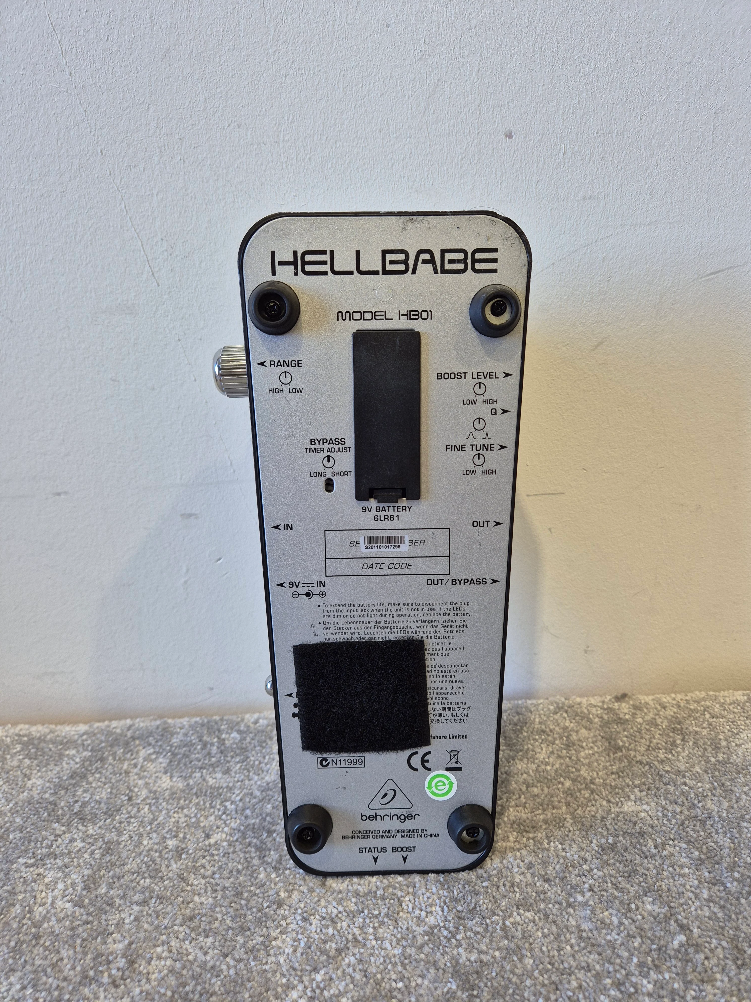 Behringer HB01 Hellbabe - Wah Pedal - Excellent - Image 5