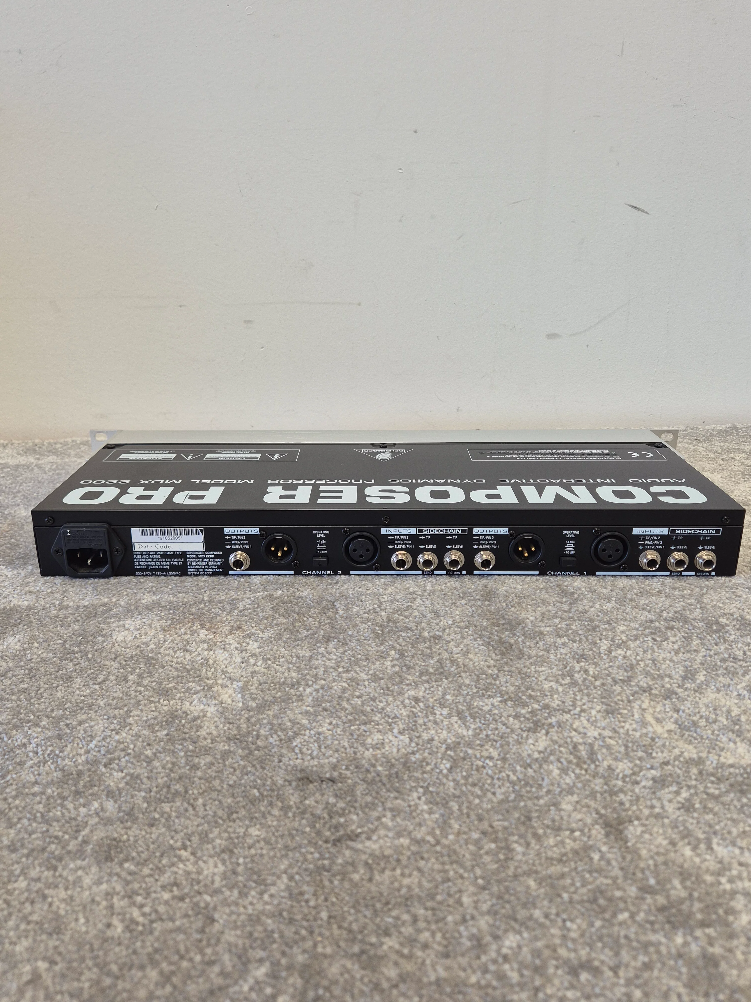 Behringer MDX2200 Composer Pro - 1U Rackmounting Compressor - Image 6