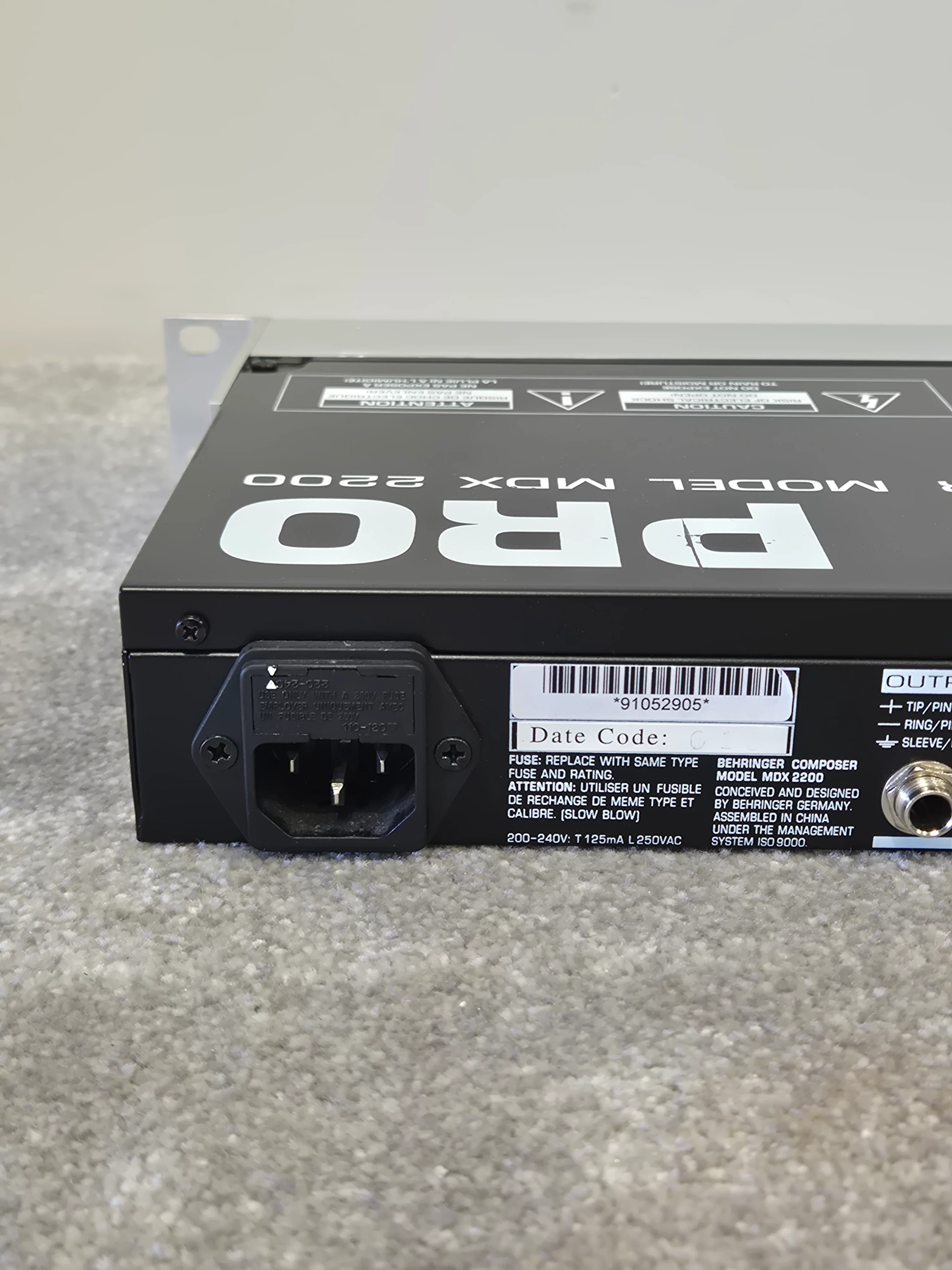Behringer MDX2200 Composer Pro - 1U Rackmounting Compressor - Image 7