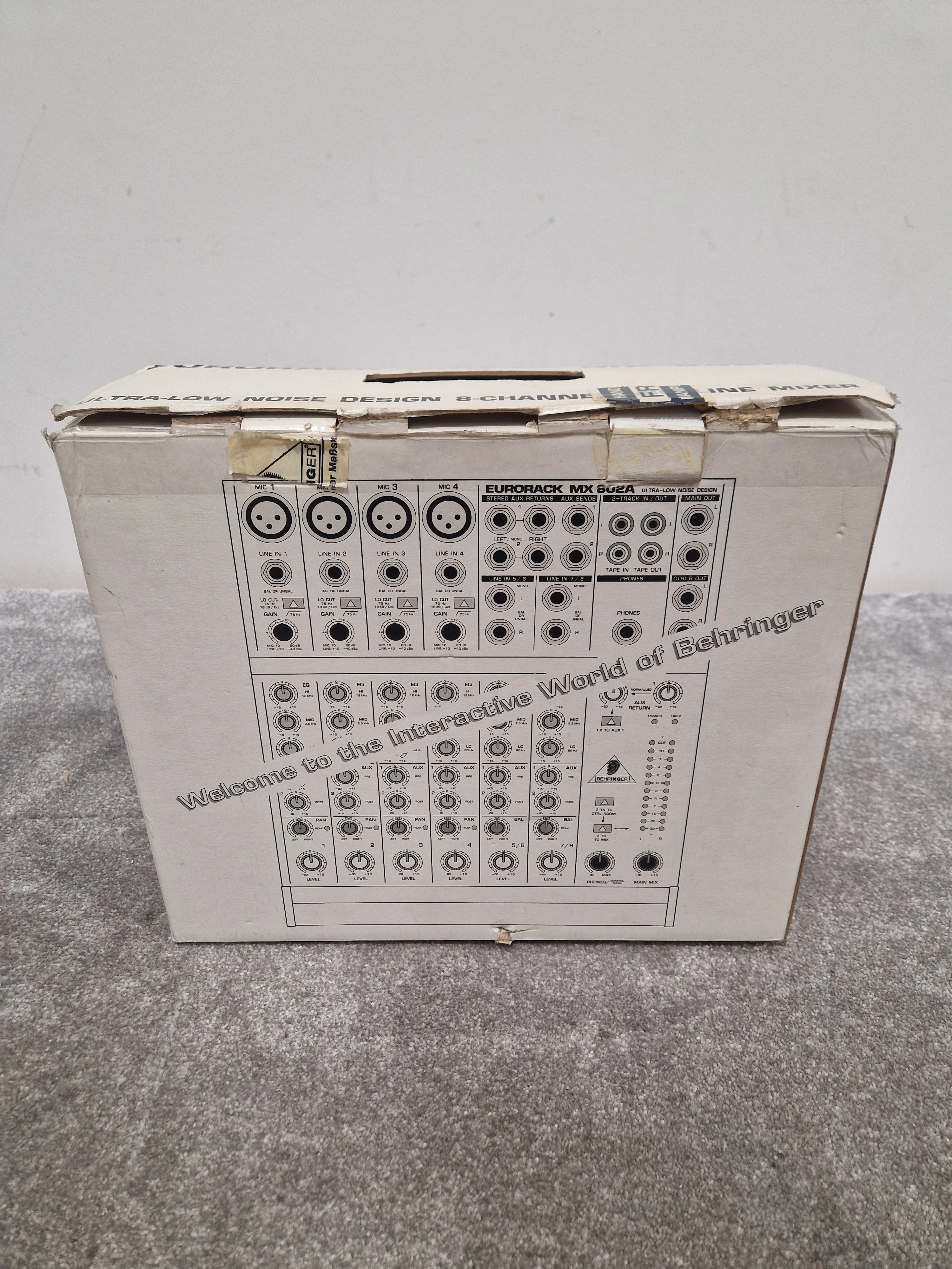 Behringer Mx-802a - 8-Channel Mixer, FX Send - Excellent w/ Original Box & Power Supply & Manuals - Image 2