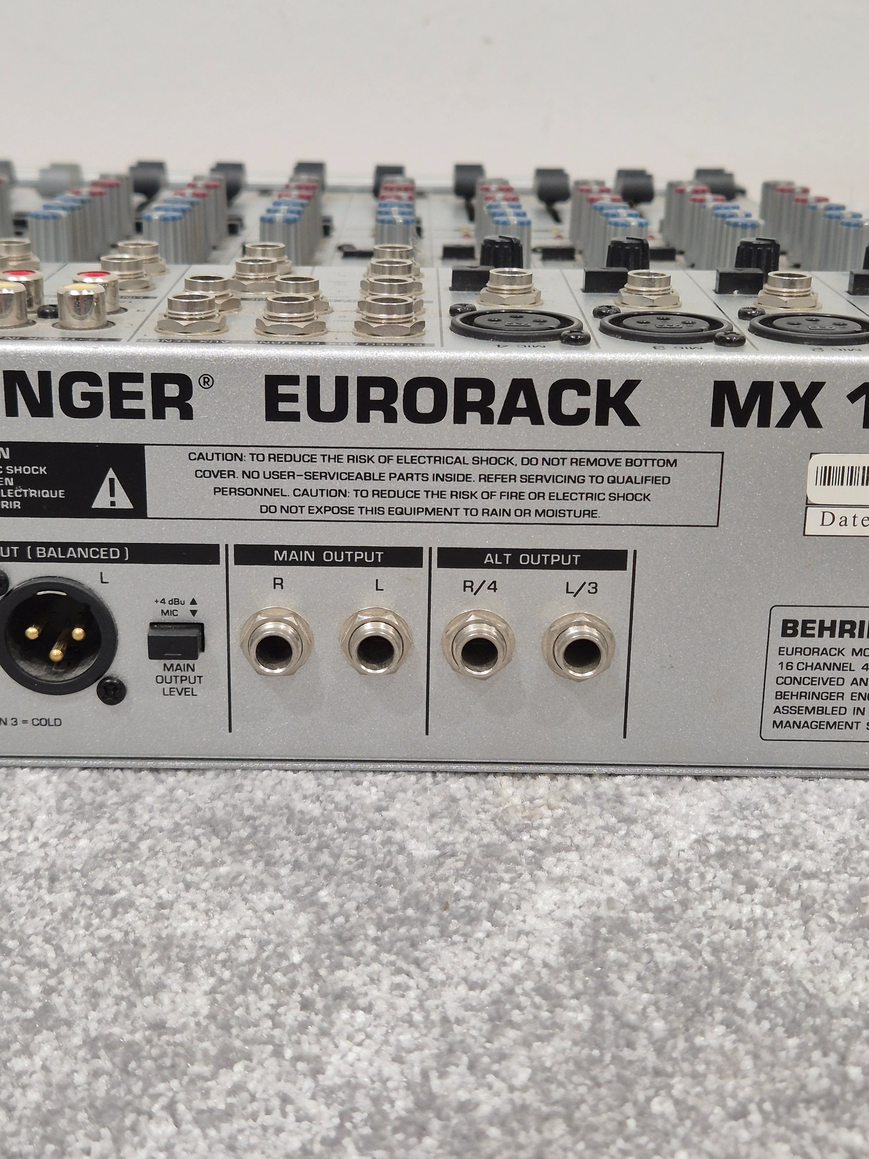 Behringer Eurorack MX1604A - 16-Channel Mixer - Excellent - Image 12