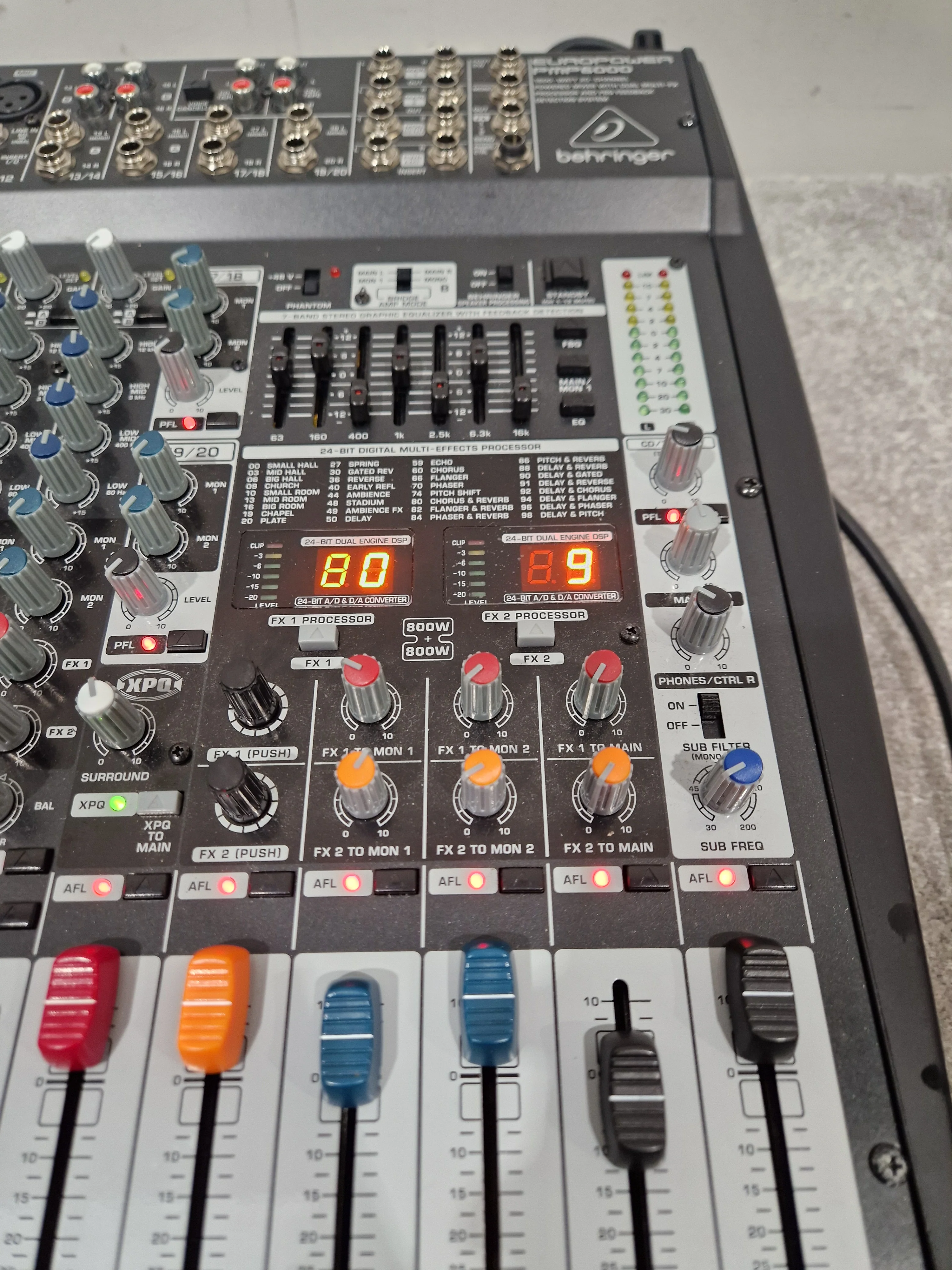 Behringer PMP6000 - 1600W Powered Mixer - Excellent w/ Power Supply - Image 18