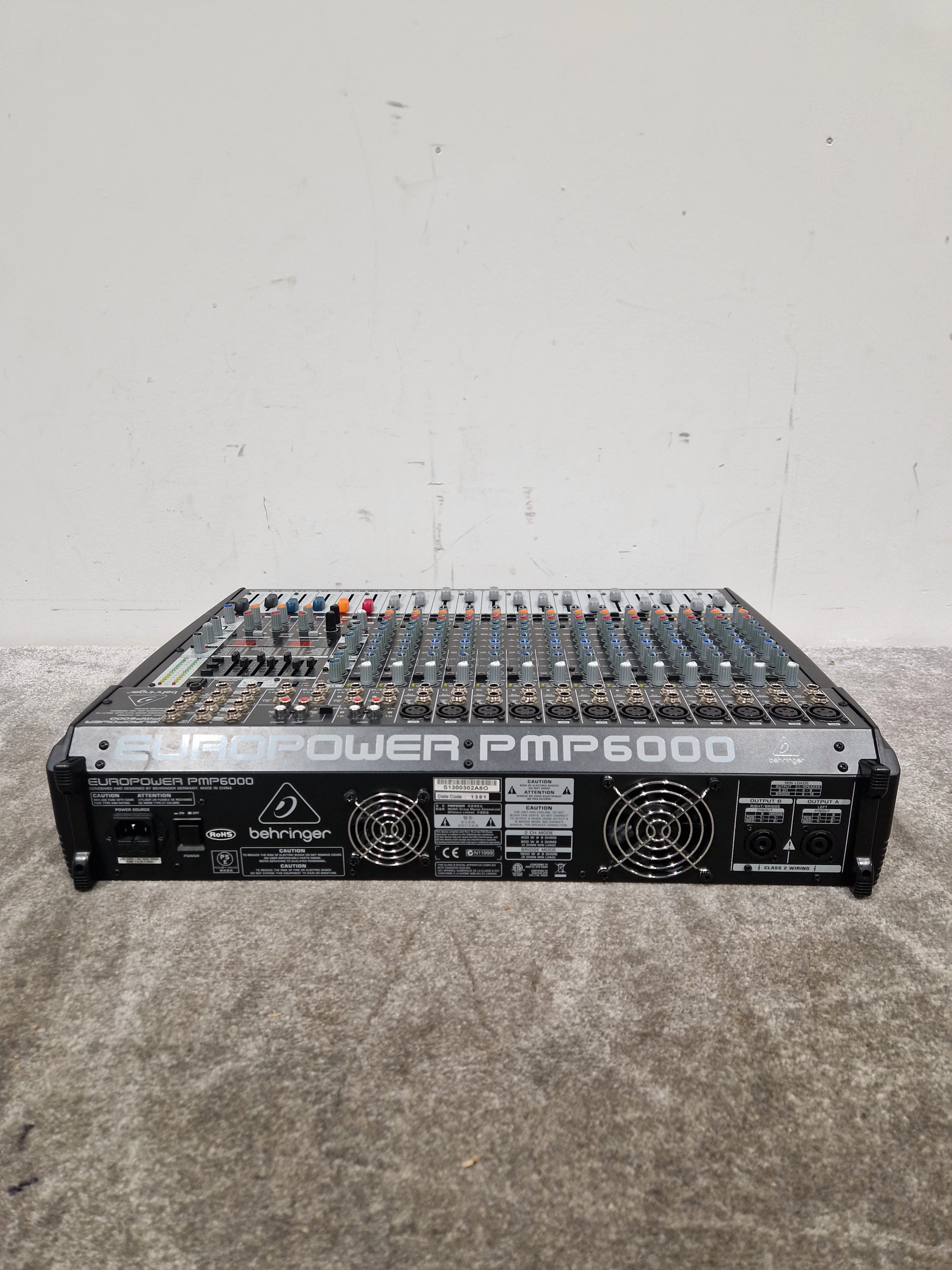 Behringer PMP6000 - 1600W Powered Mixer - Excellent w/ Power Supply - Image 3