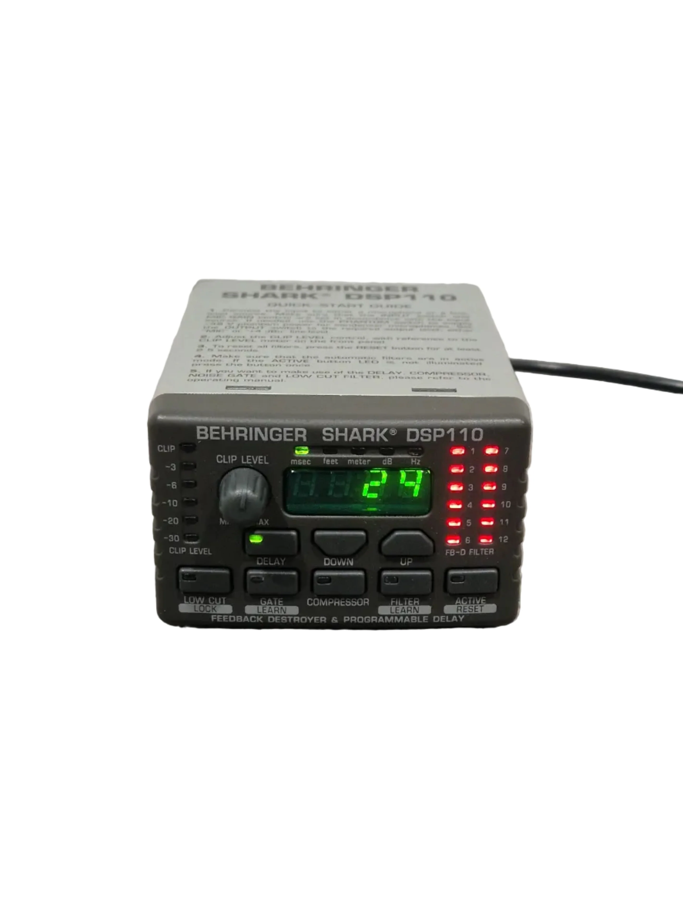 Behringer Shark DSP110 Audio Processor - Feedback Destroyer - Excellent w/ Original Box & Power Supply