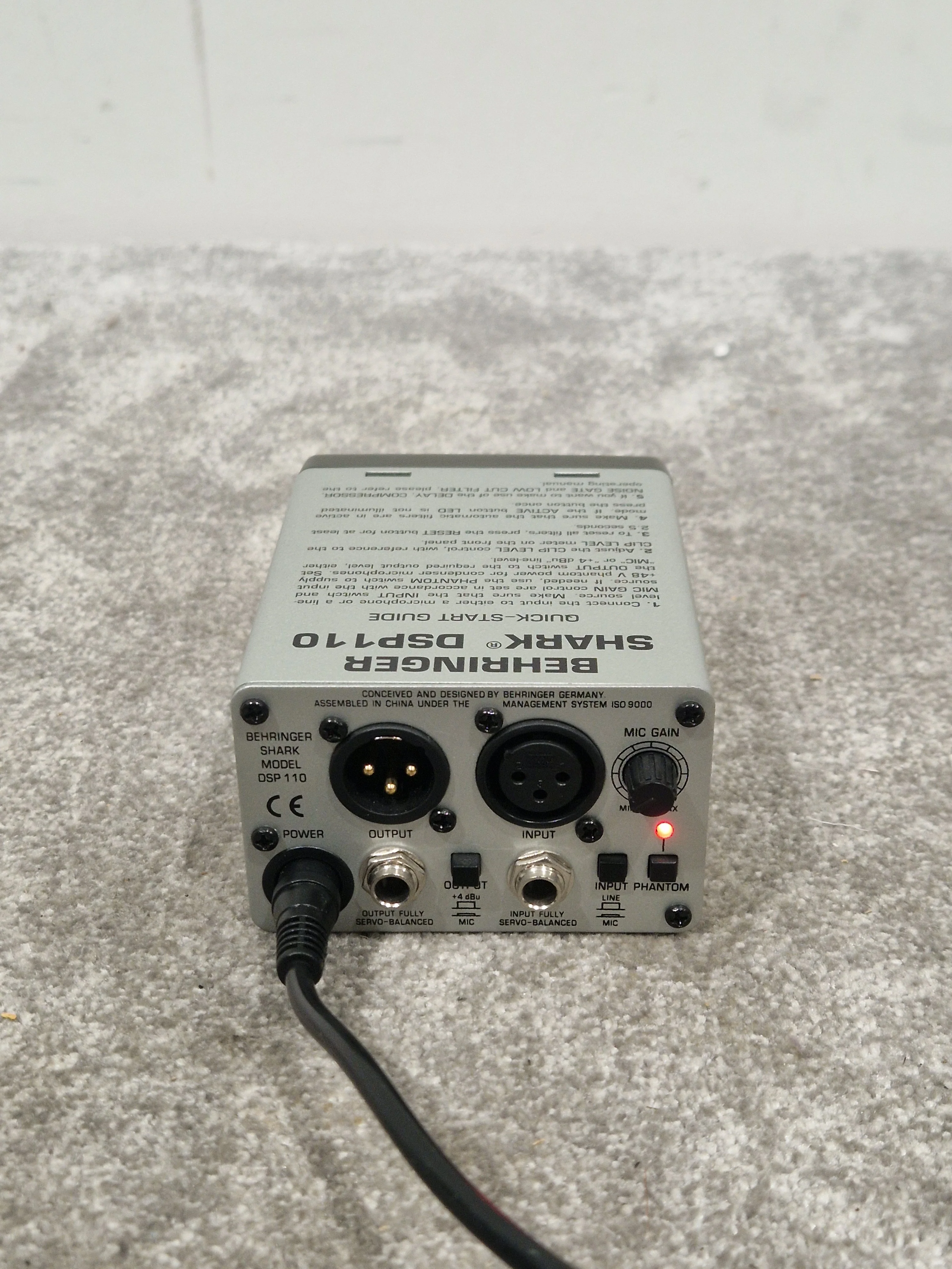 Behringer Shark DSP110 Audio Processor - Feedback Destroyer - Excellent w/ Original Box & Power Supply - Image 4