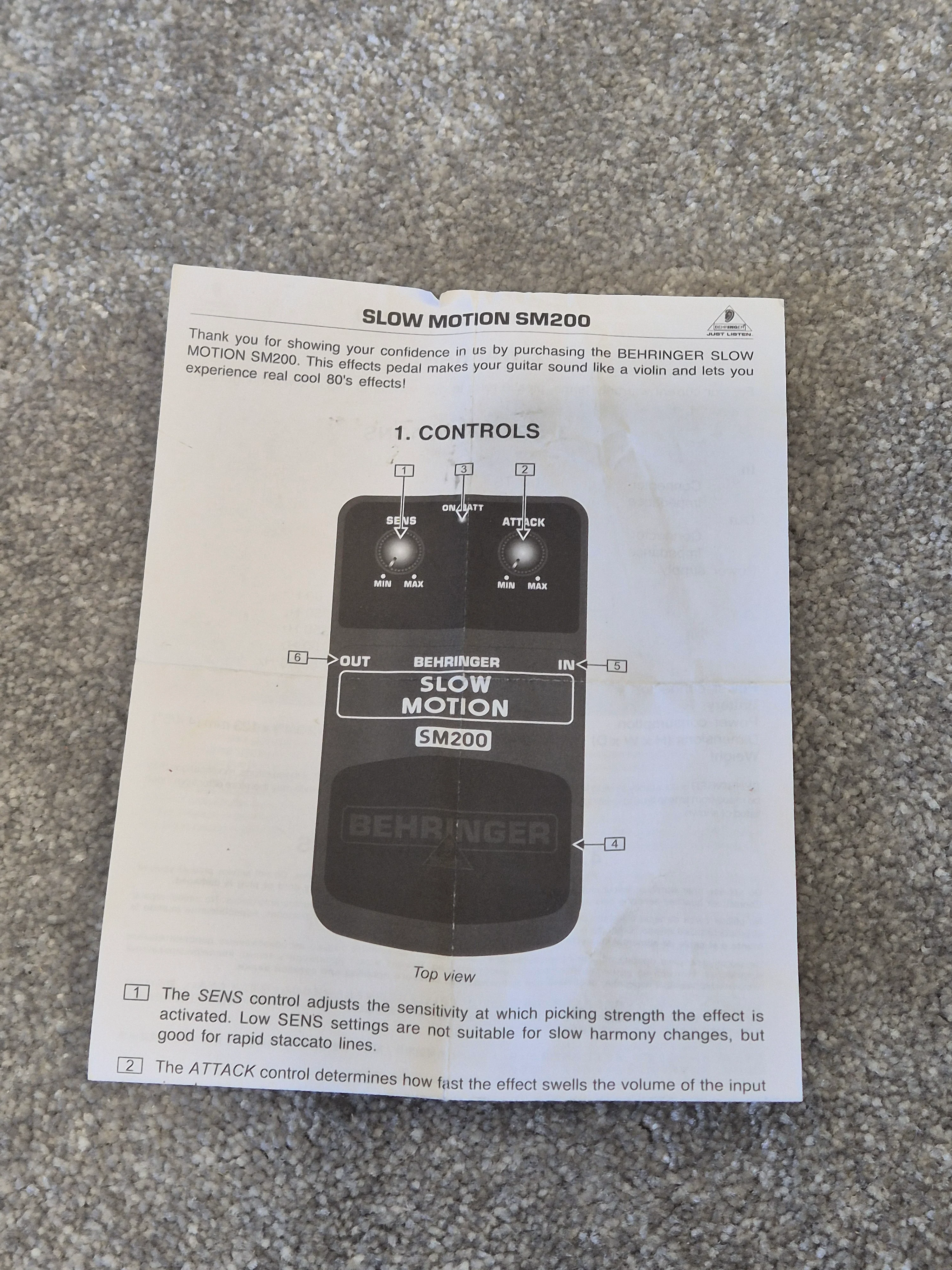 Behringer SM200 - Slow Motion Effect Pedal - Image 9