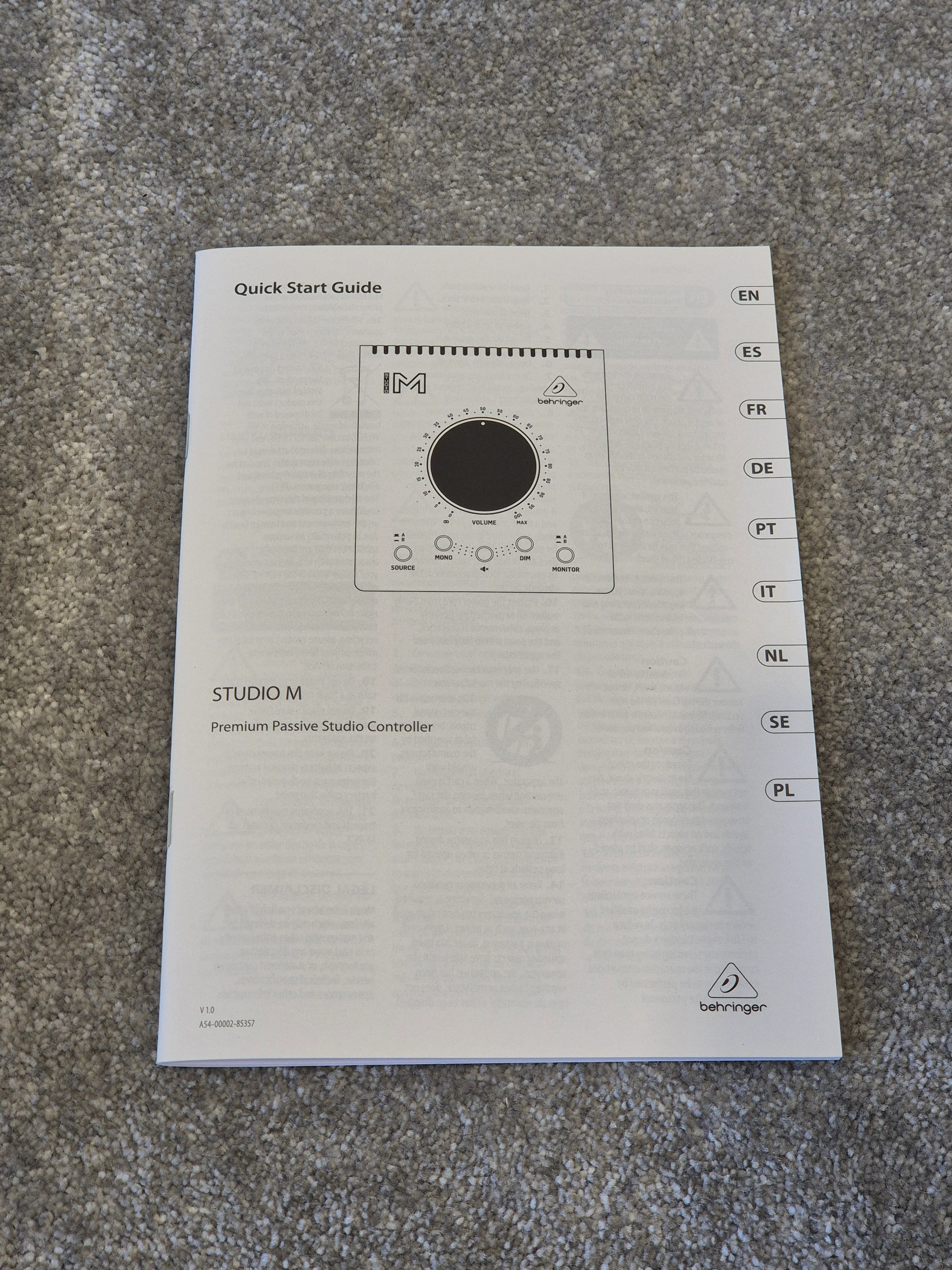 Behringer Studio M - Passive Monitor Controller w/ Original Box - Image 8