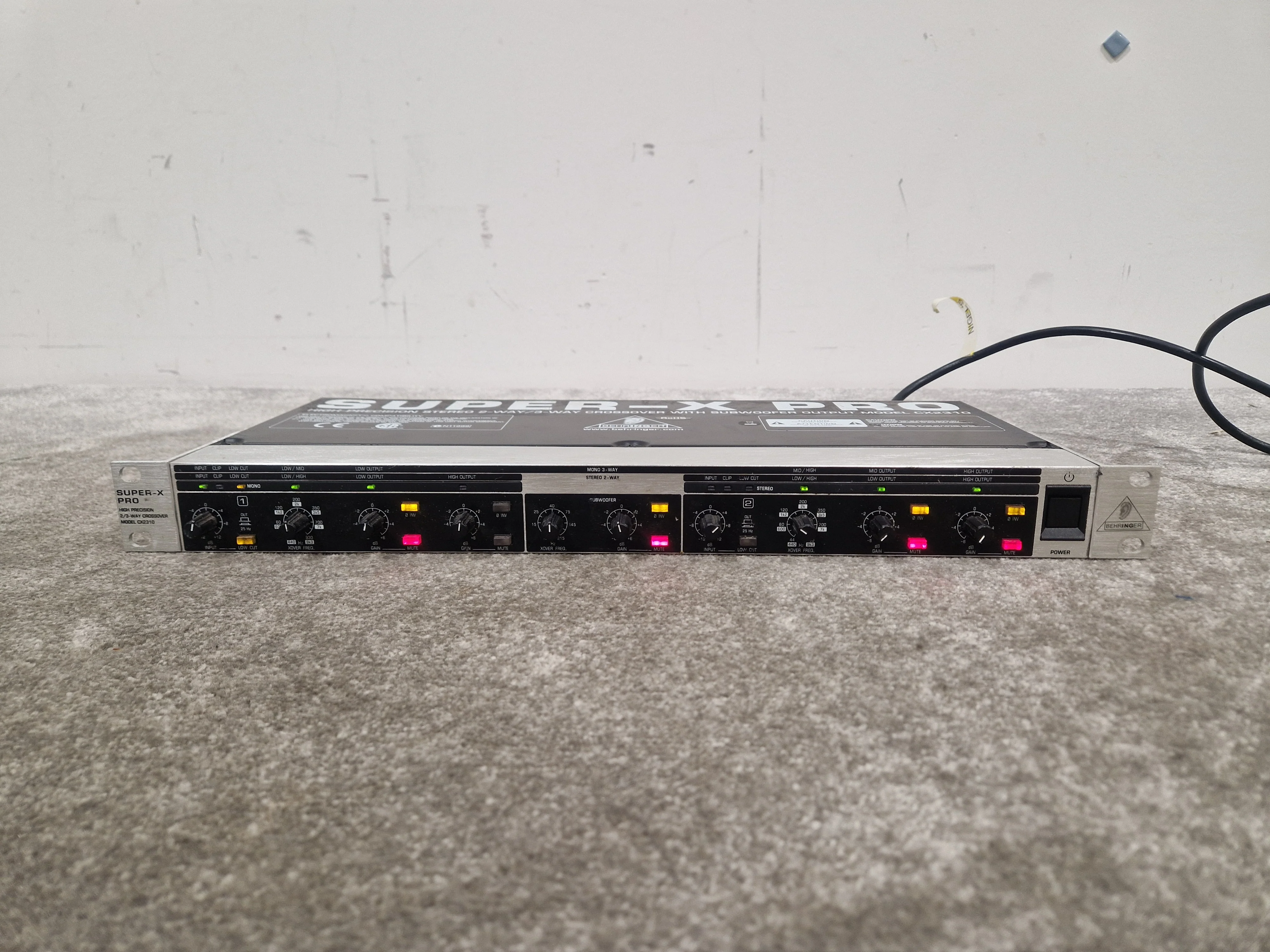 Behringer Super X Pro CX2310 R - Stereo 2-Way Crossover - Partially Working w/ Power Supply - Image 15