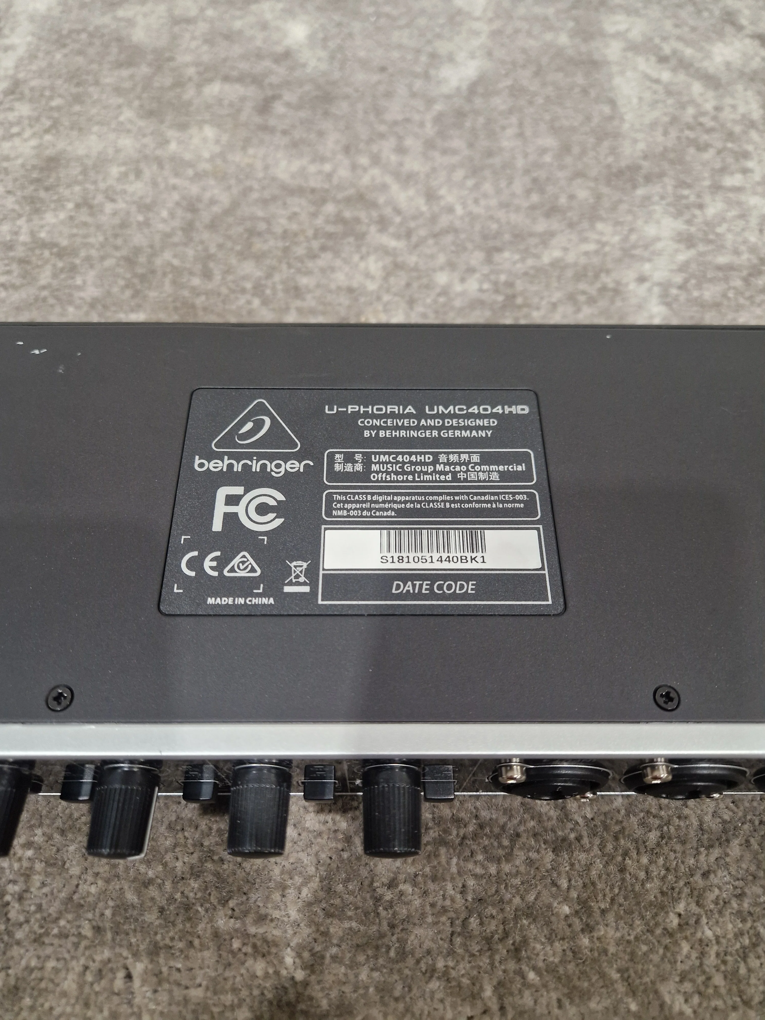 Behringer U Phoria UMC404HD Audio Interface - 4-in/4-out USB - Excellent w/ Original Box & Power Supply - Image 17