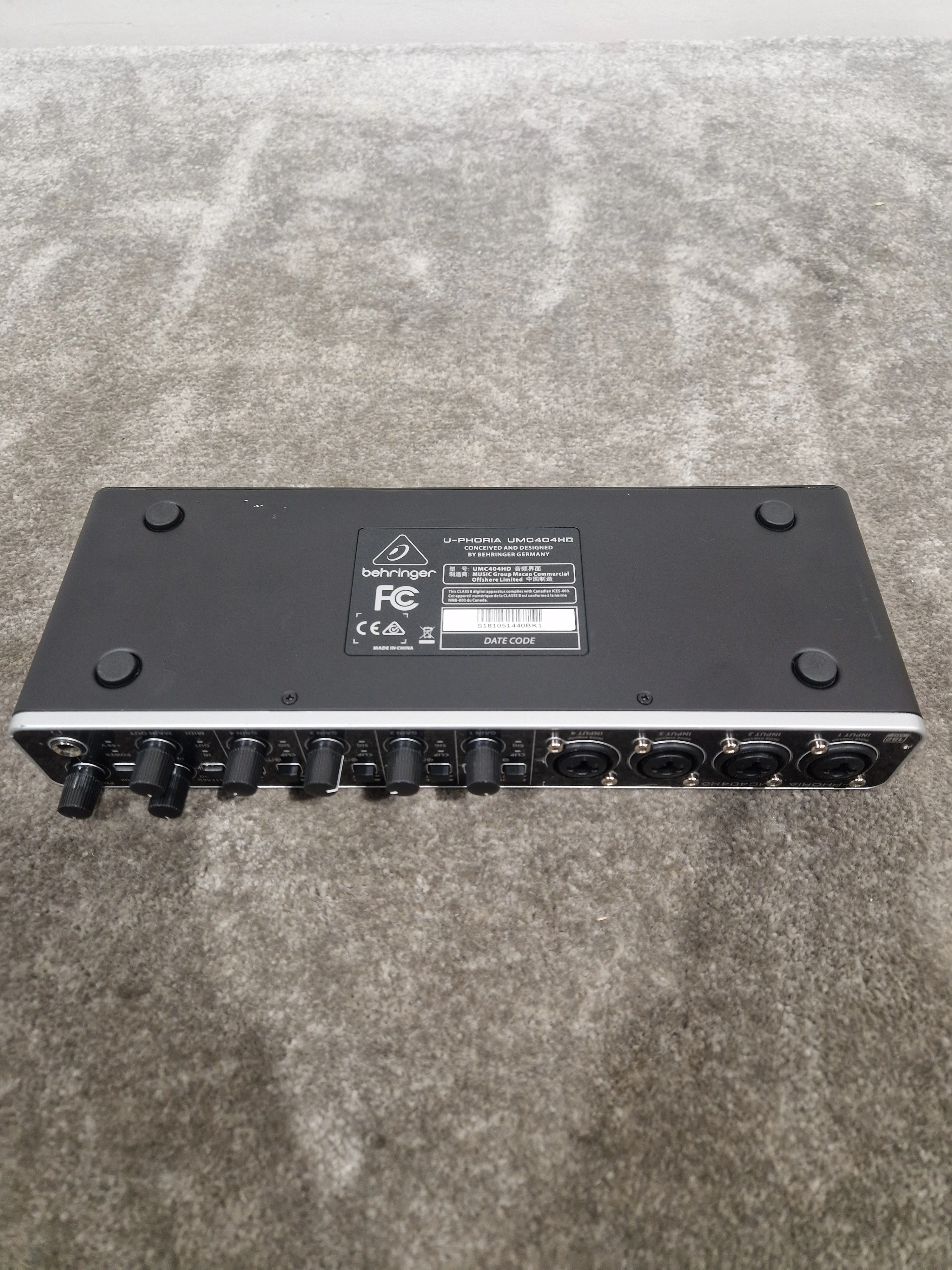 Behringer U Phoria UMC404HD Audio Interface - 4-in/4-out USB - Excellent w/ Original Box & Power Supply - Image 7
