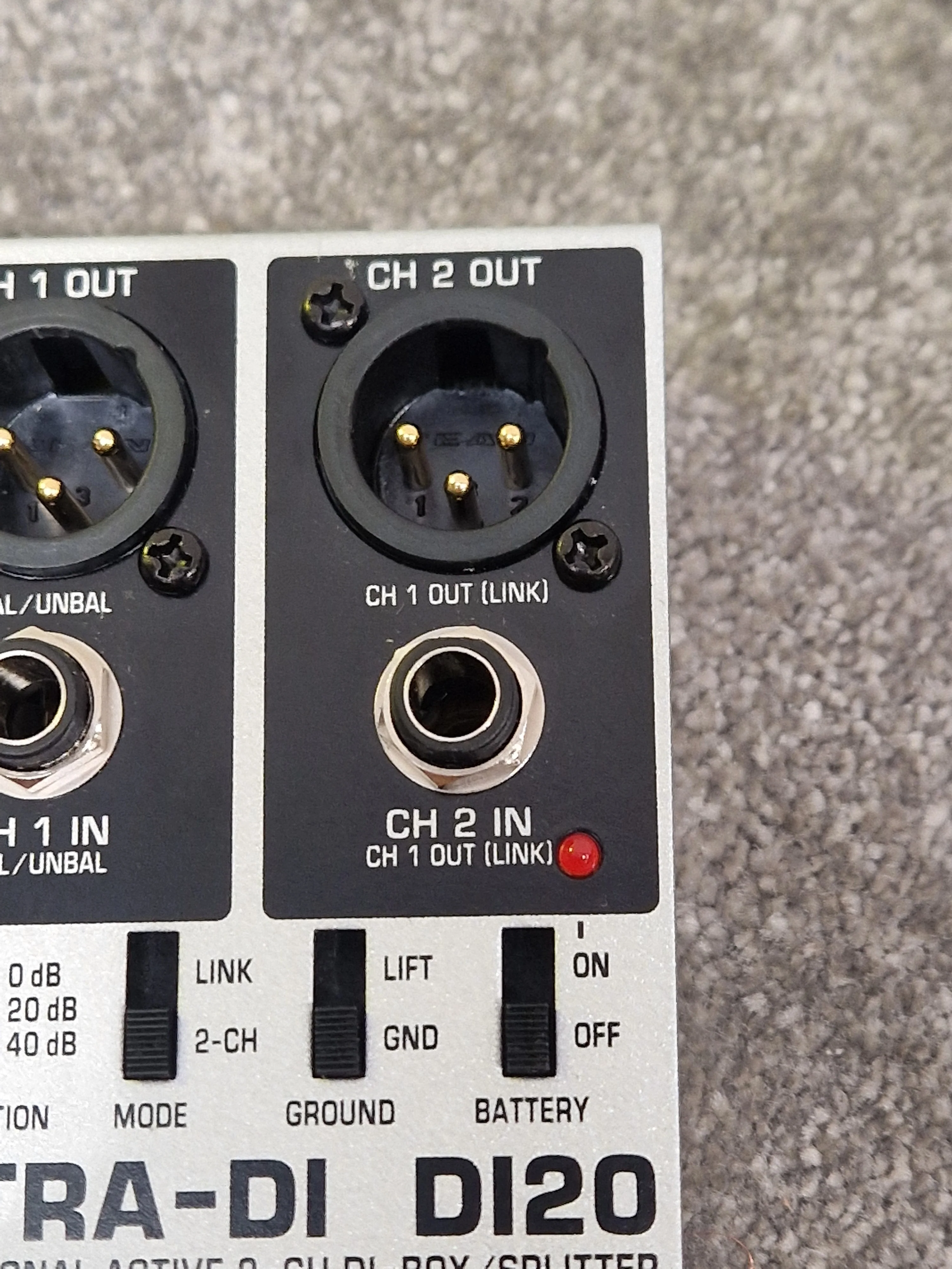 Behringer Ultra-DI D120 - Active DI Box, Phantom Power - Excellent - Image 2