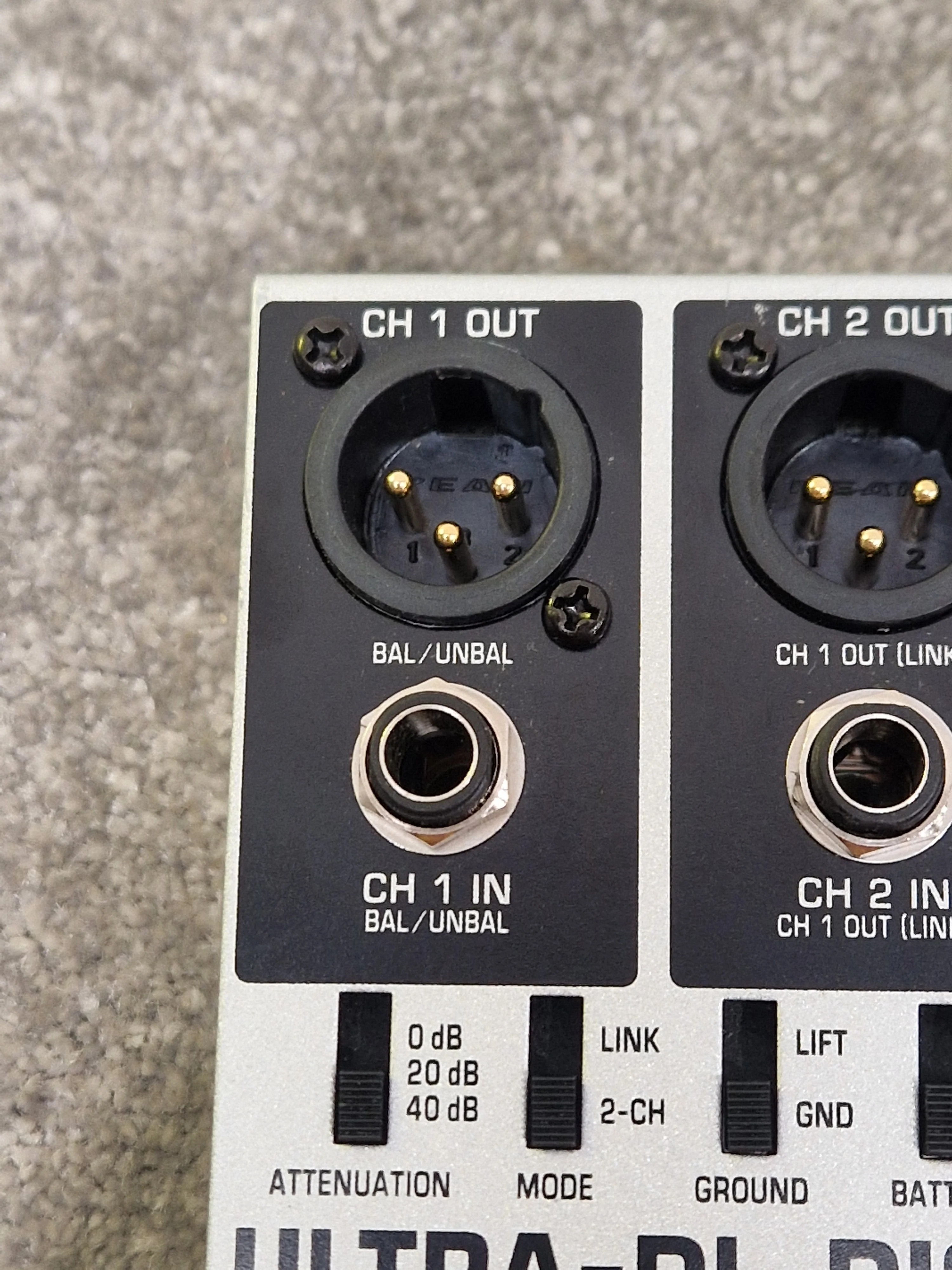 Behringer Ultra-DI D120 - Active DI Box, Phantom Power - Excellent - Image 3