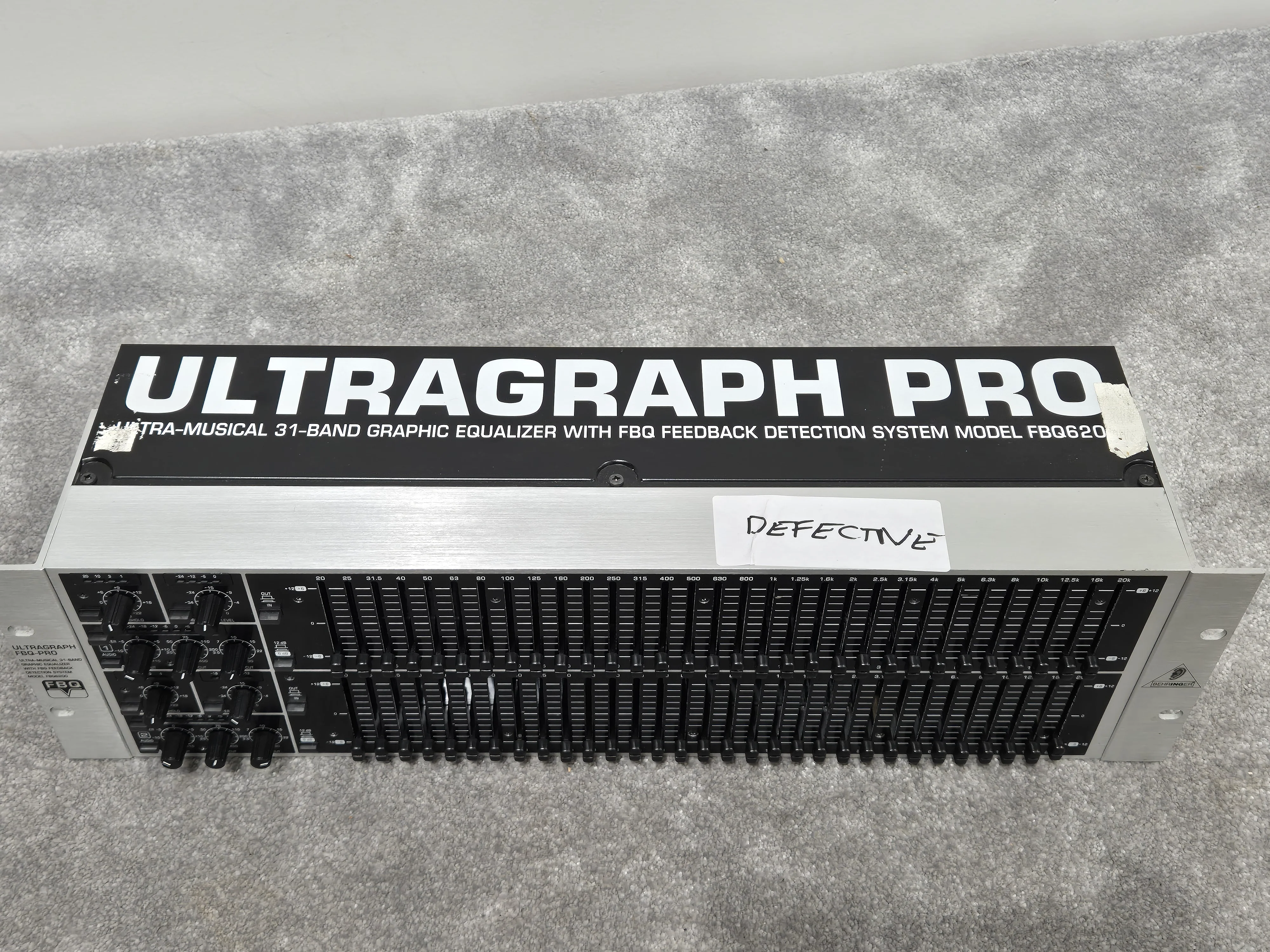 Behringer ULTRAGRAPH PRO FBQ6200HD - 31-Band Stereo Graphic Equalizer (Spares or Repairs) - Image 5