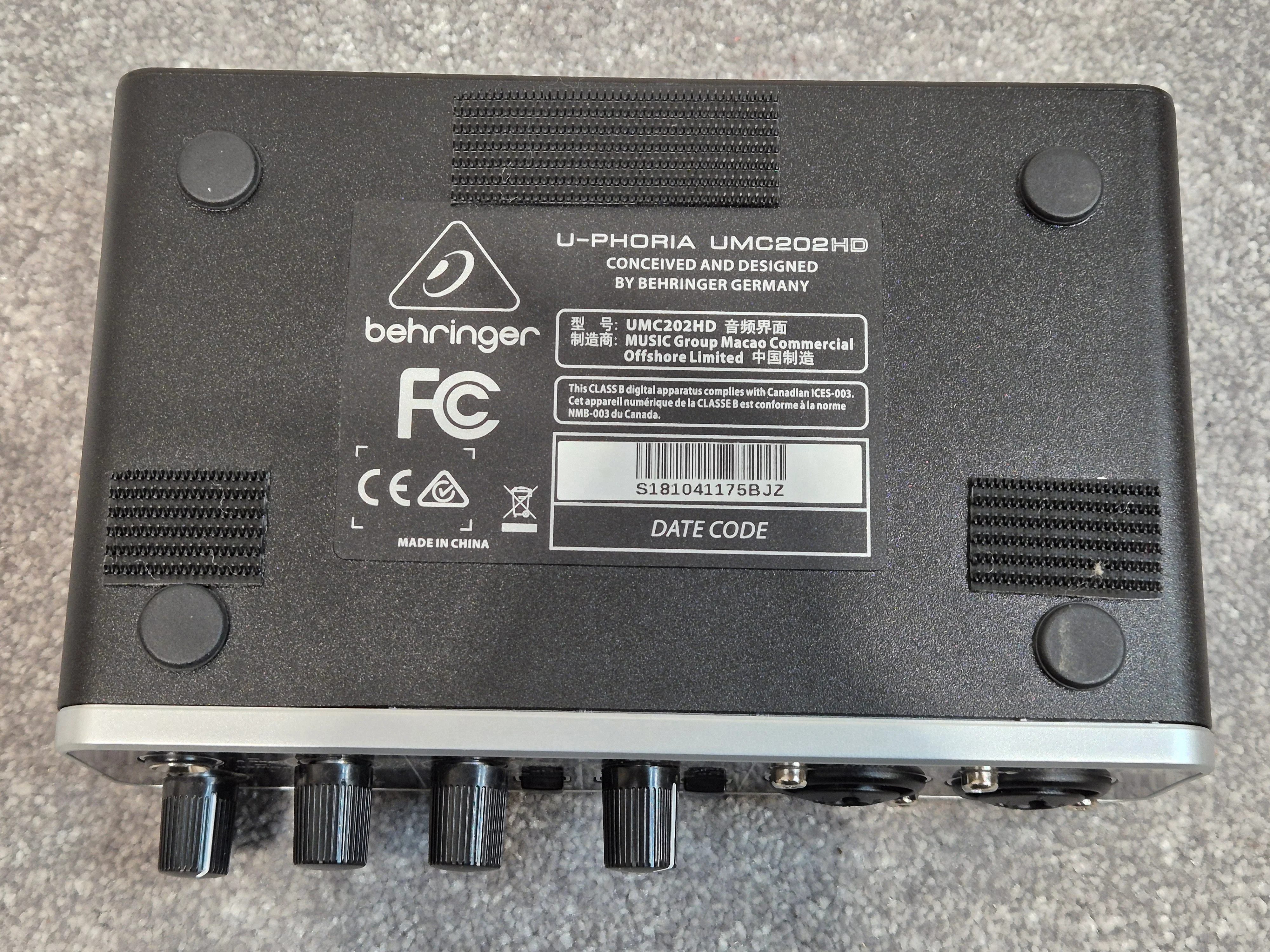 Behringer UMC202HD -  2-inputs and 2-outputs USB Audio Interface - Image 6