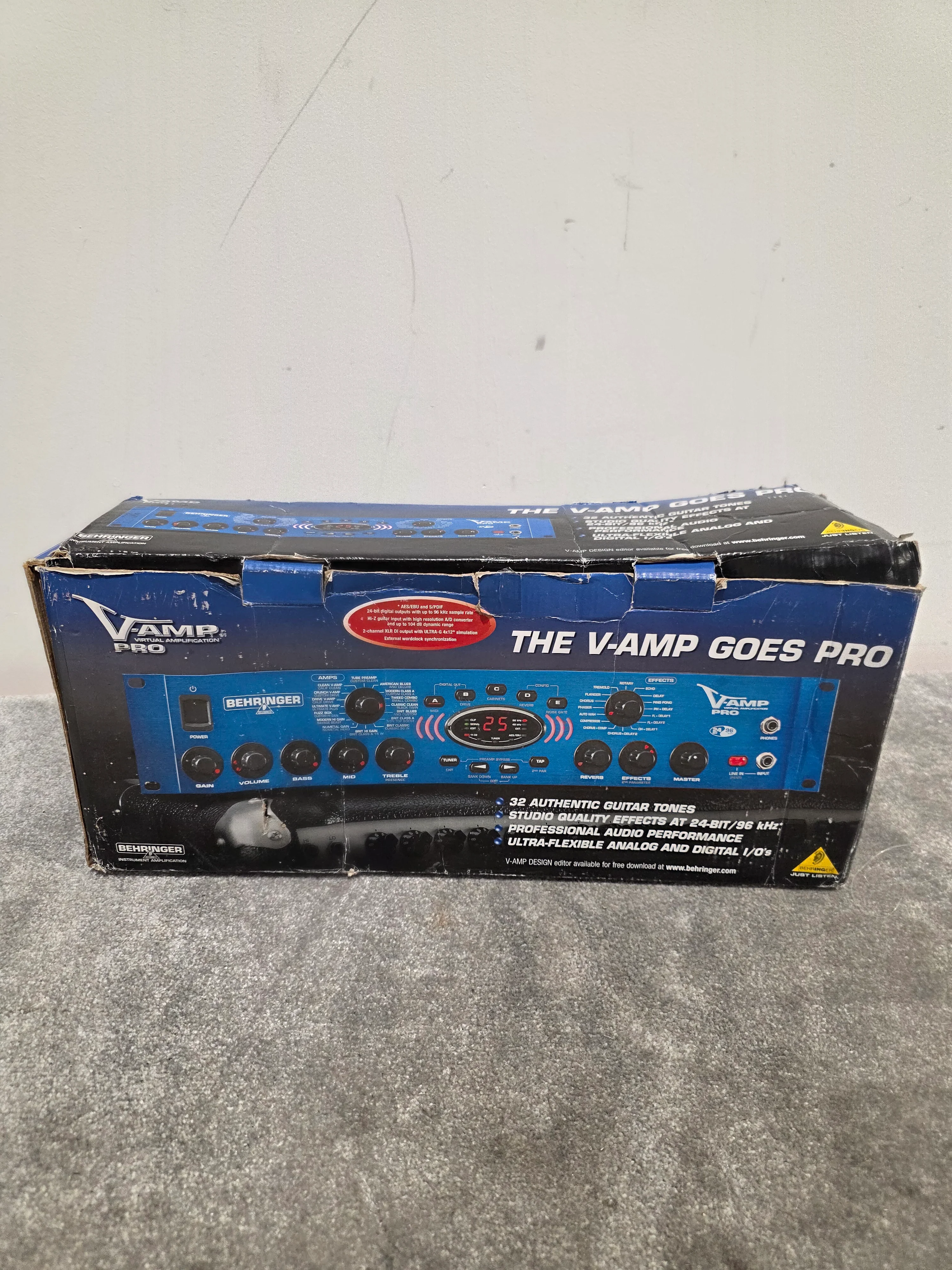 Behringer V-Amp Pro - Guitar Amplifier/Effects Processor - Blue - Excellent w/ Original Box - Image 11