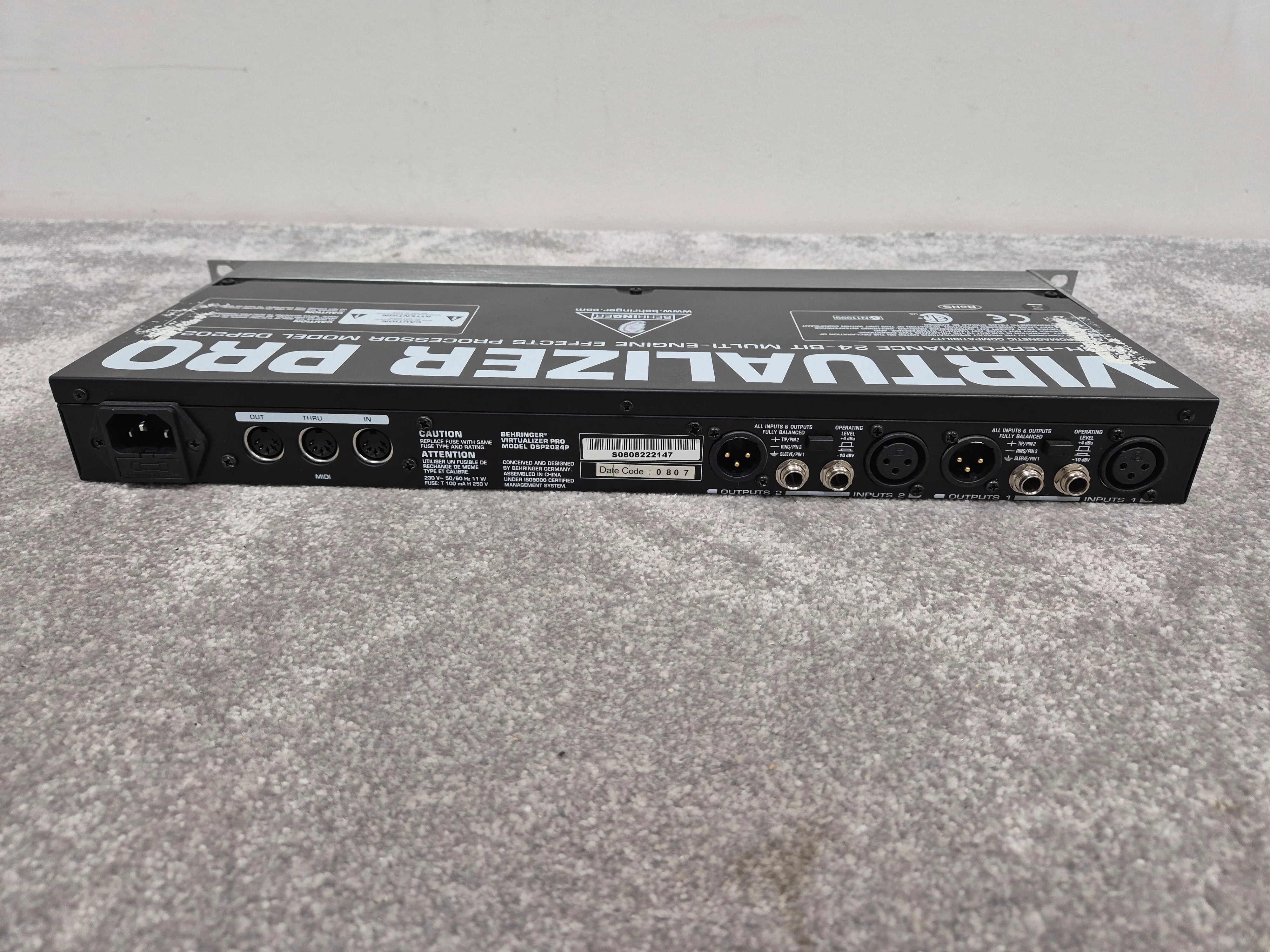Behringer Virtualizer Pro DSP2024P - Digital Multi-Effects Processor - Image 7