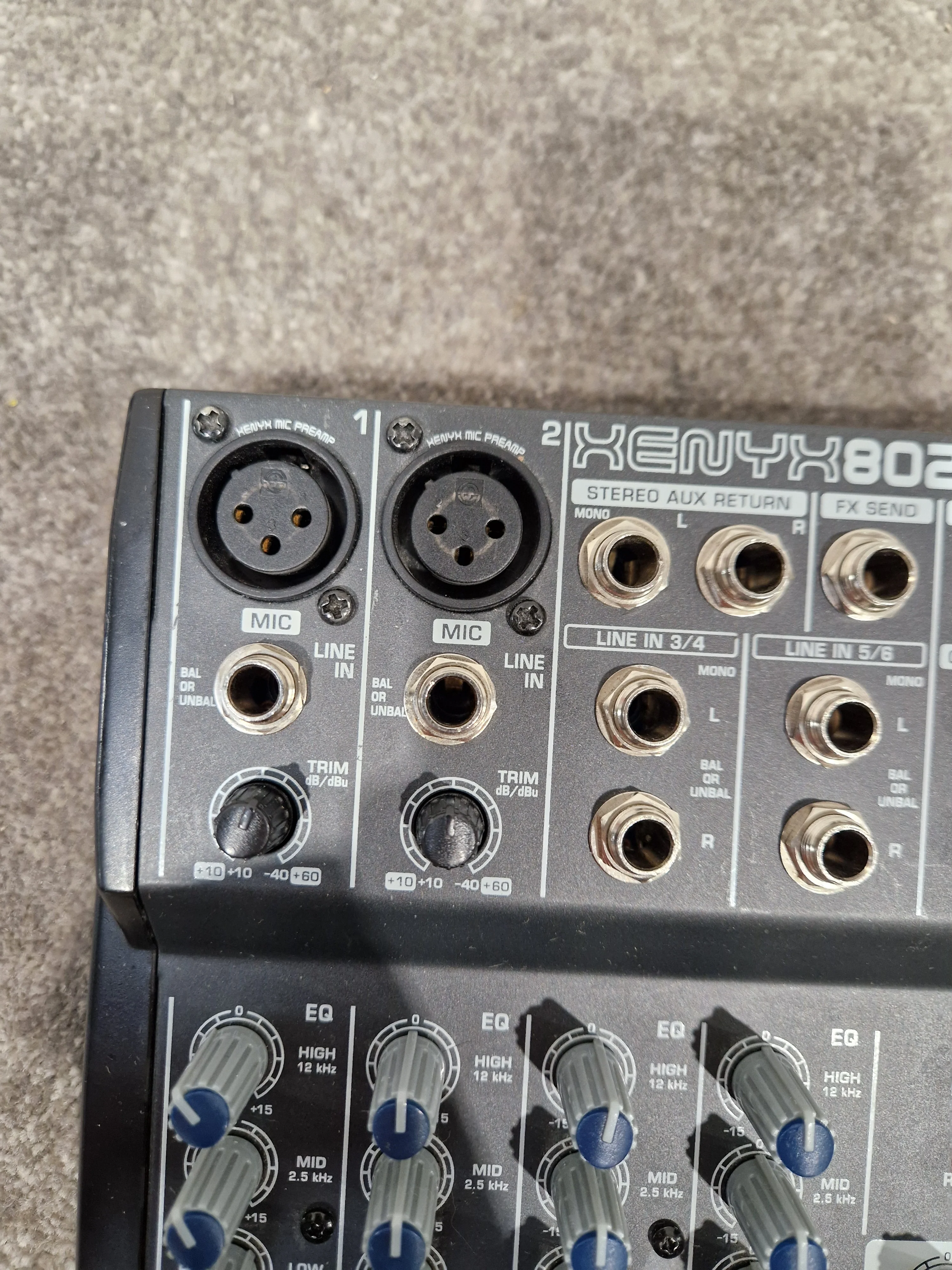 Behringer Xenyx 802 Mixer - 8-Input, 2-Bus - Very Good w/ Original Box & Power Supply & Manuals - Image 10