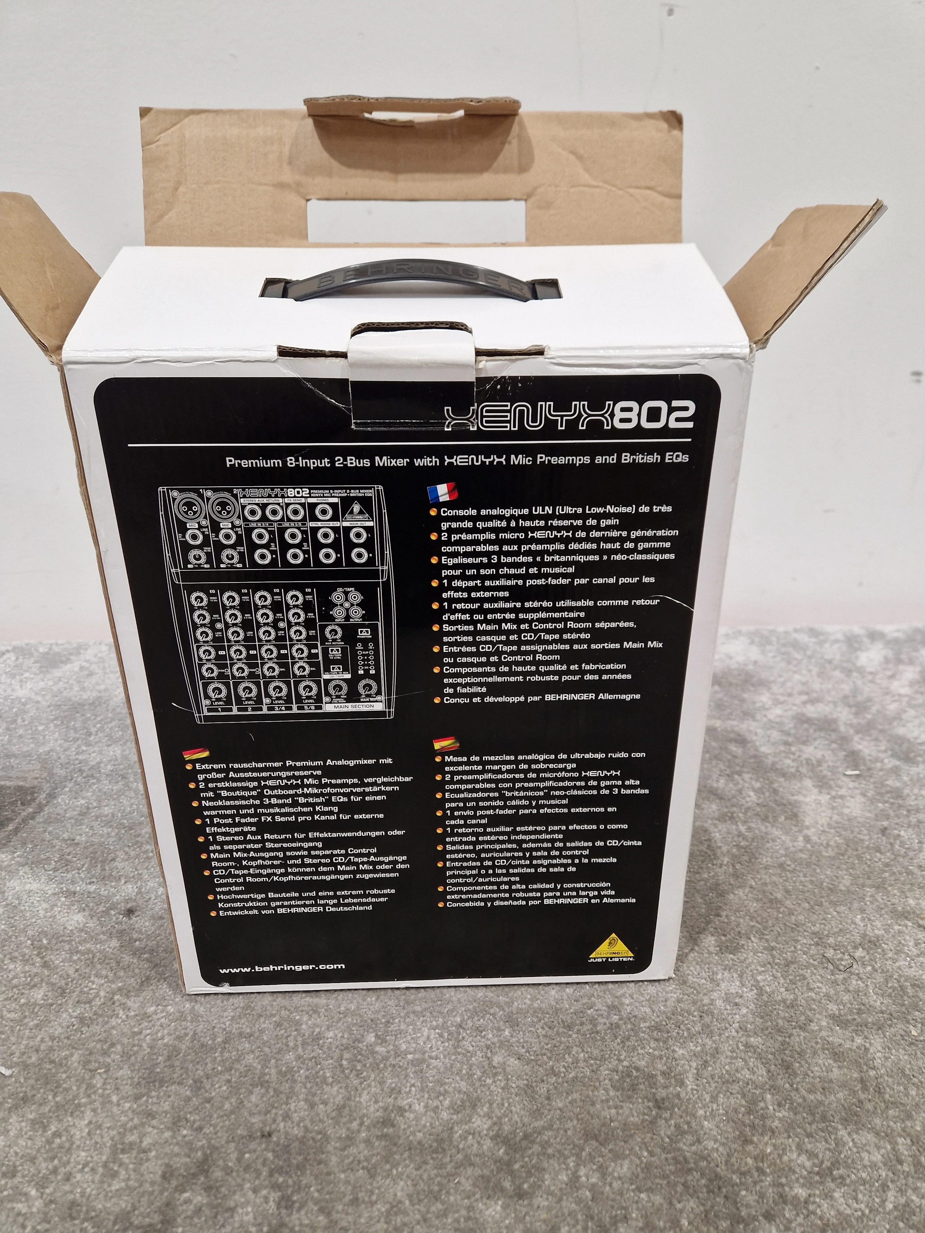 Behringer Xenyx 802 Mixer - 8-Input, 2-Bus - Very Good w/ Original Box & Power Supply & Manuals - Image 13