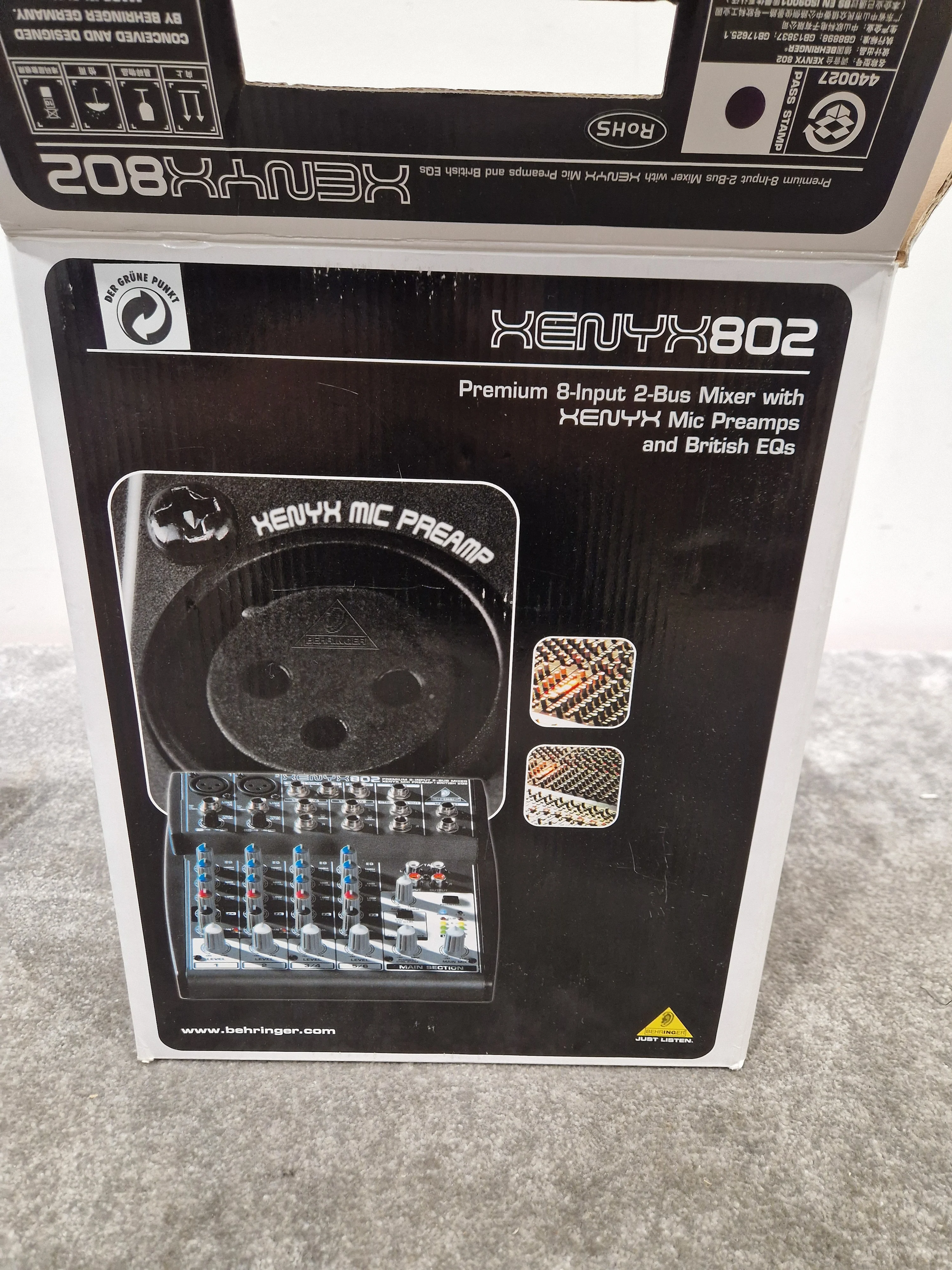 Behringer Xenyx 802 Mixer - 8-Input, 2-Bus - Very Good w/ Original Box & Power Supply & Manuals - Image 15