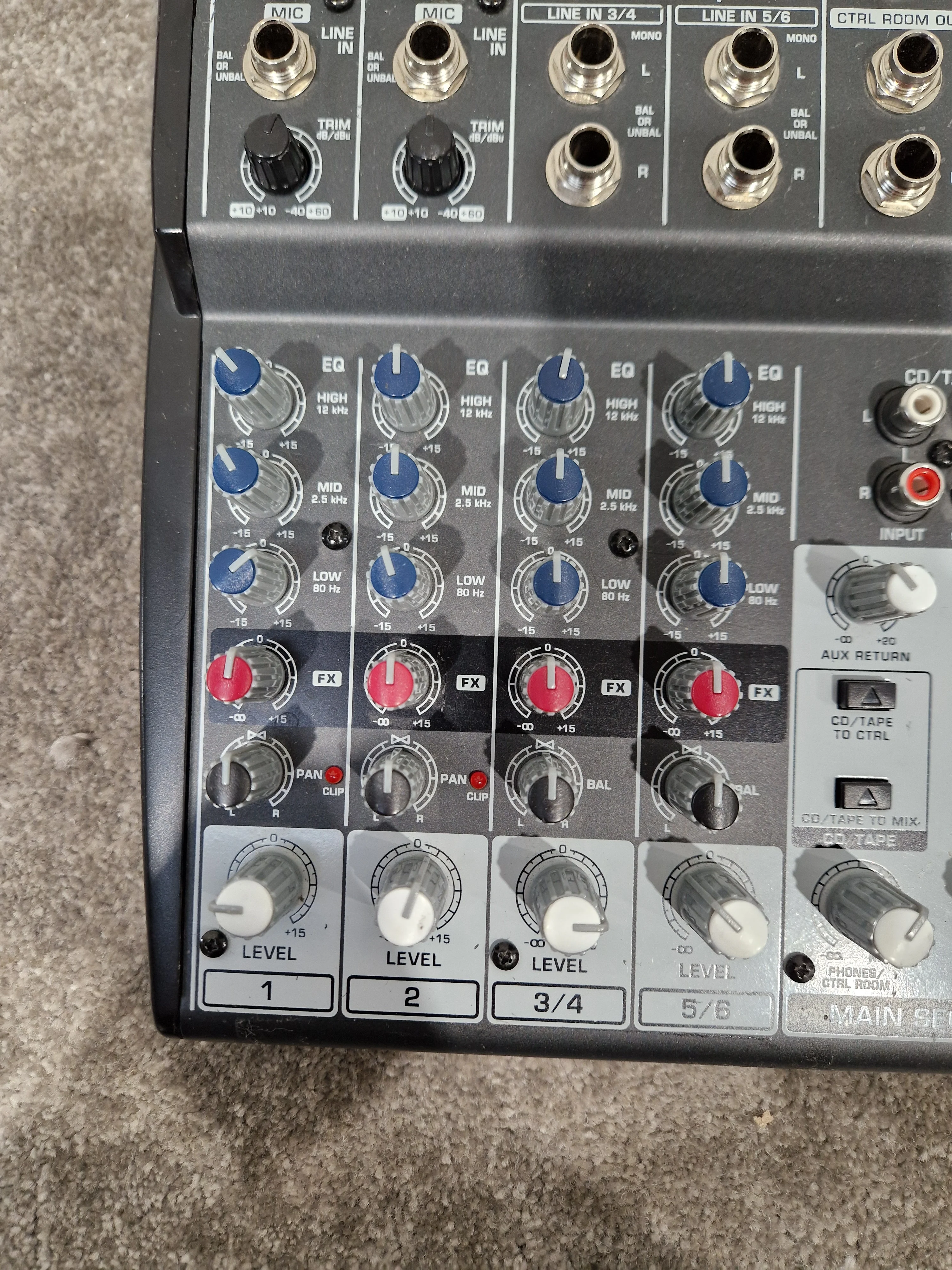Behringer Xenyx 802 Mixer - 8-Input, 2-Bus - Very Good w/ Original Box & Power Supply & Manuals - Image 8