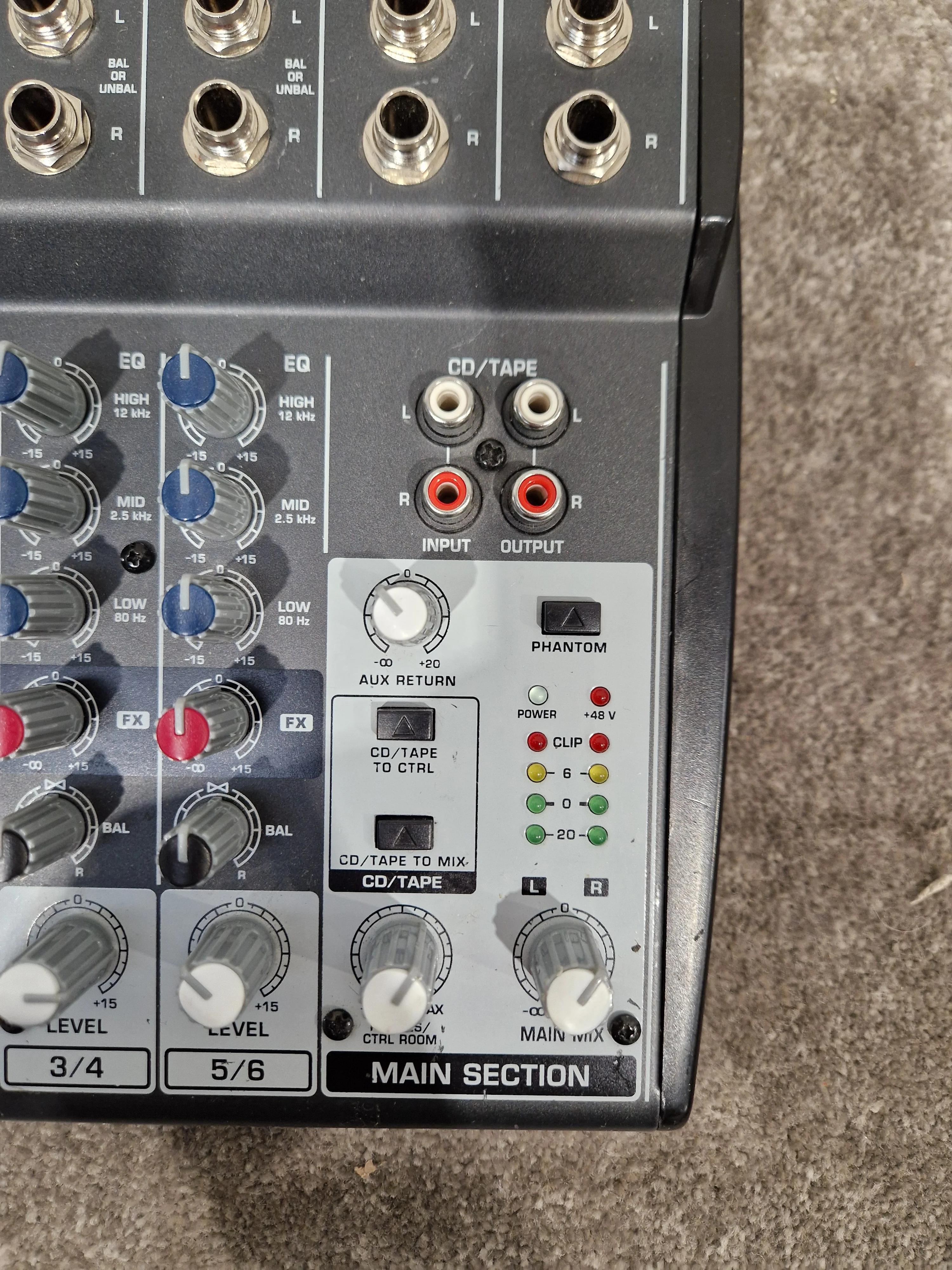 Behringer Xenyx 802 Mixer - 8-Input, 2-Bus - Very Good w/ Original Box & Power Supply & Manuals - Image 9