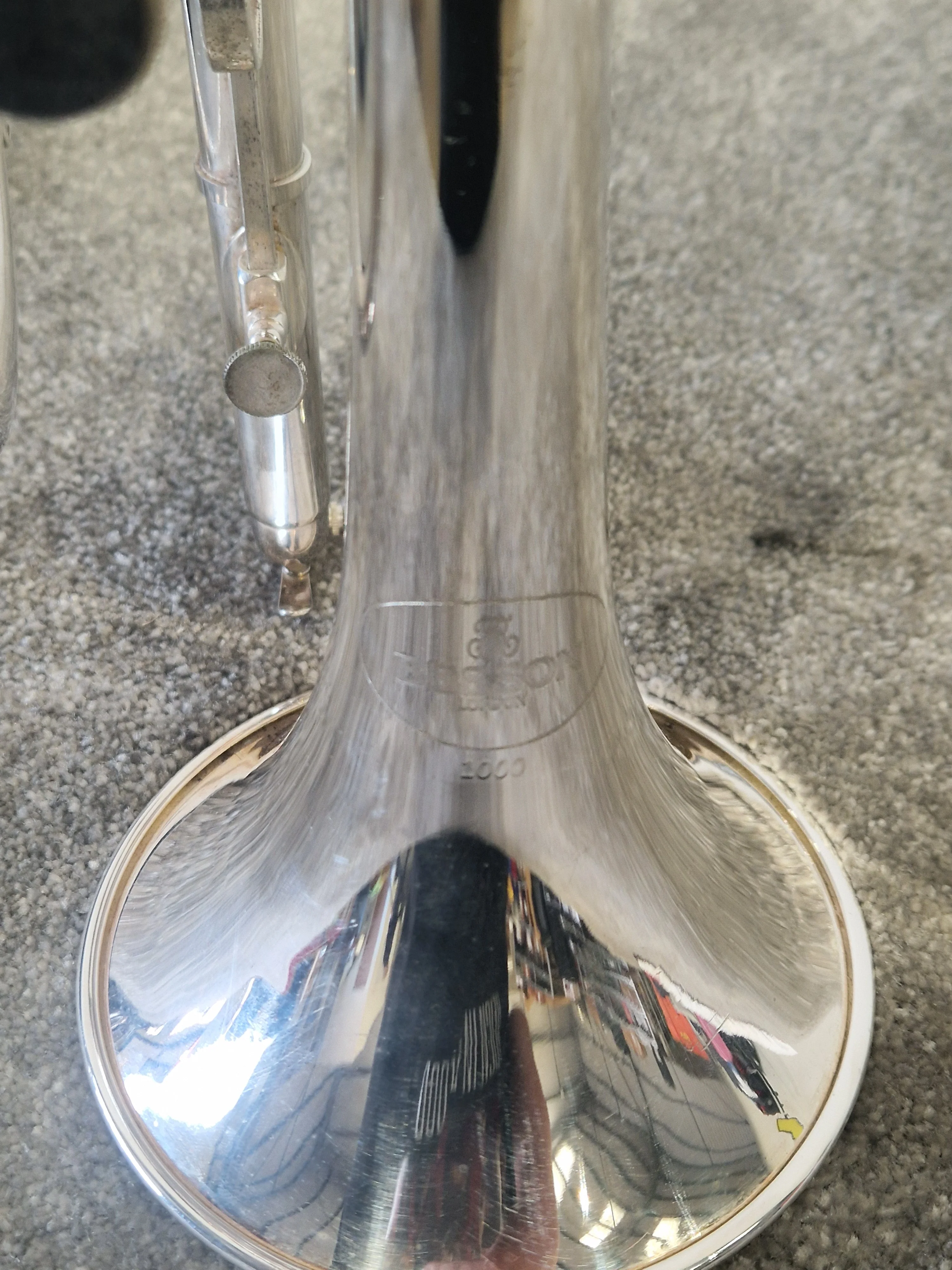 Besson Be1020 Silver Plate - Professional Cornet, Silver Plated - Good w/ Manuals & Certification & Soft Case - Image 13