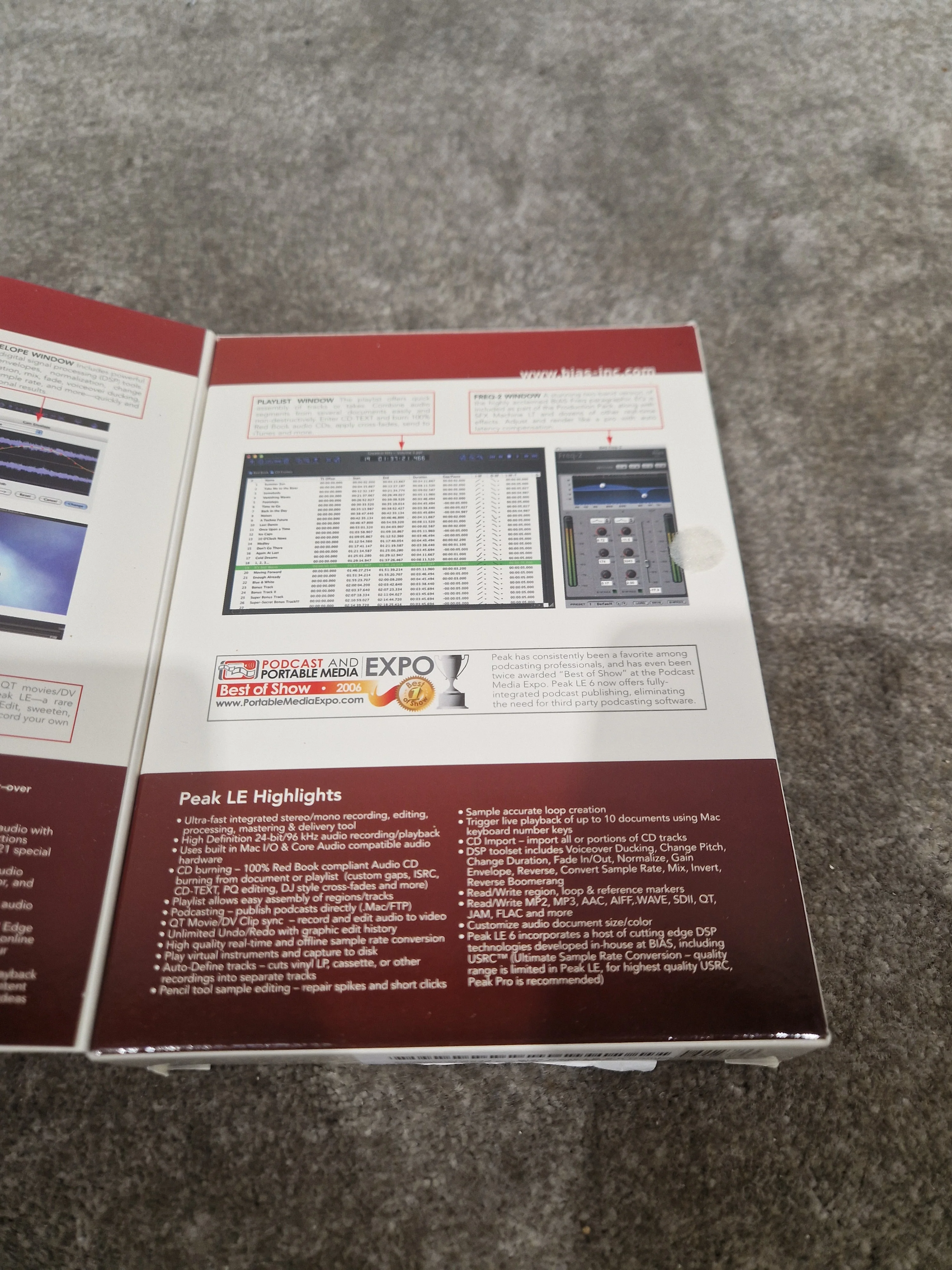 Bias Peak LE6 software - Excellent w/ Original Box - Image 2