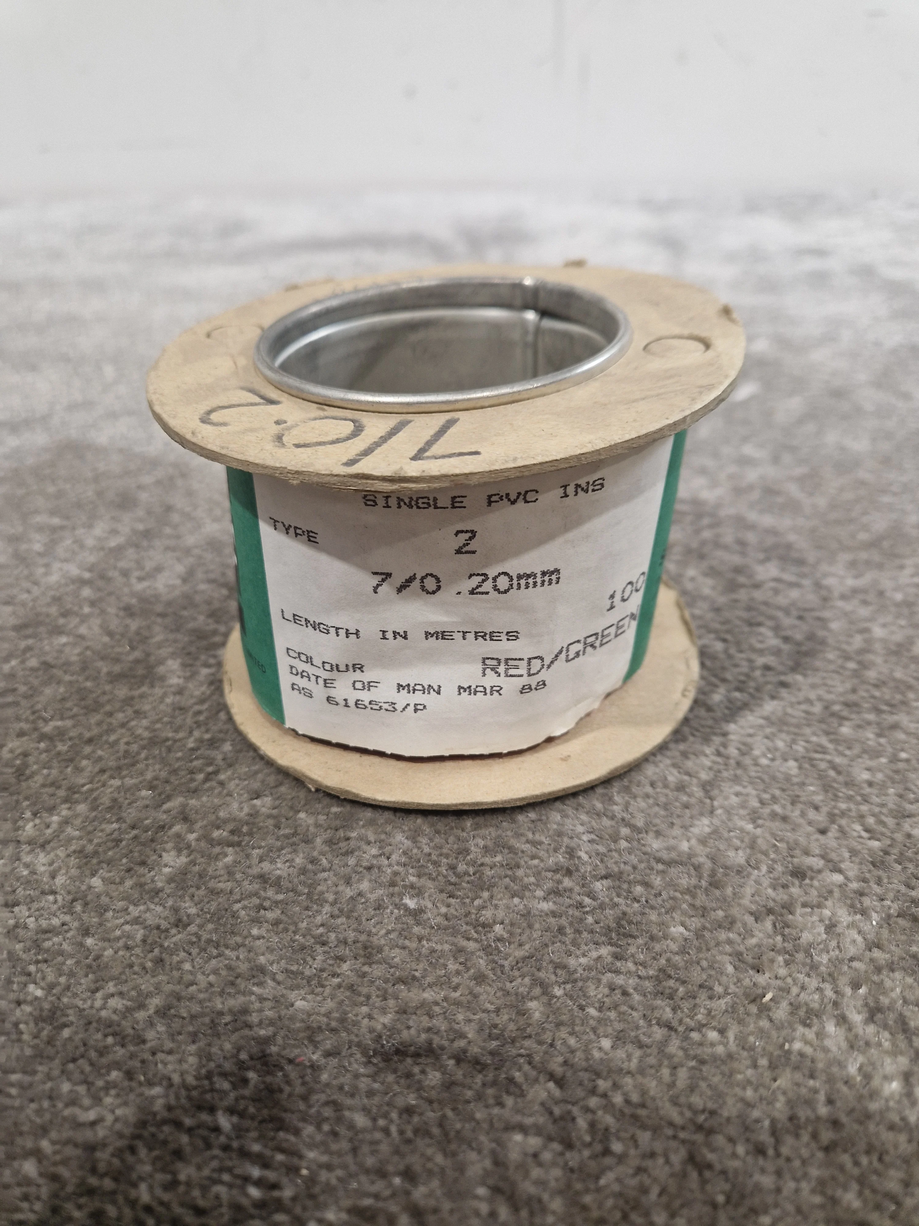 BICC 7/0.2mm Equipment Wire Type 2 Red And Green 100 Metres - High-Quality Insulation - Excellent - Image 3