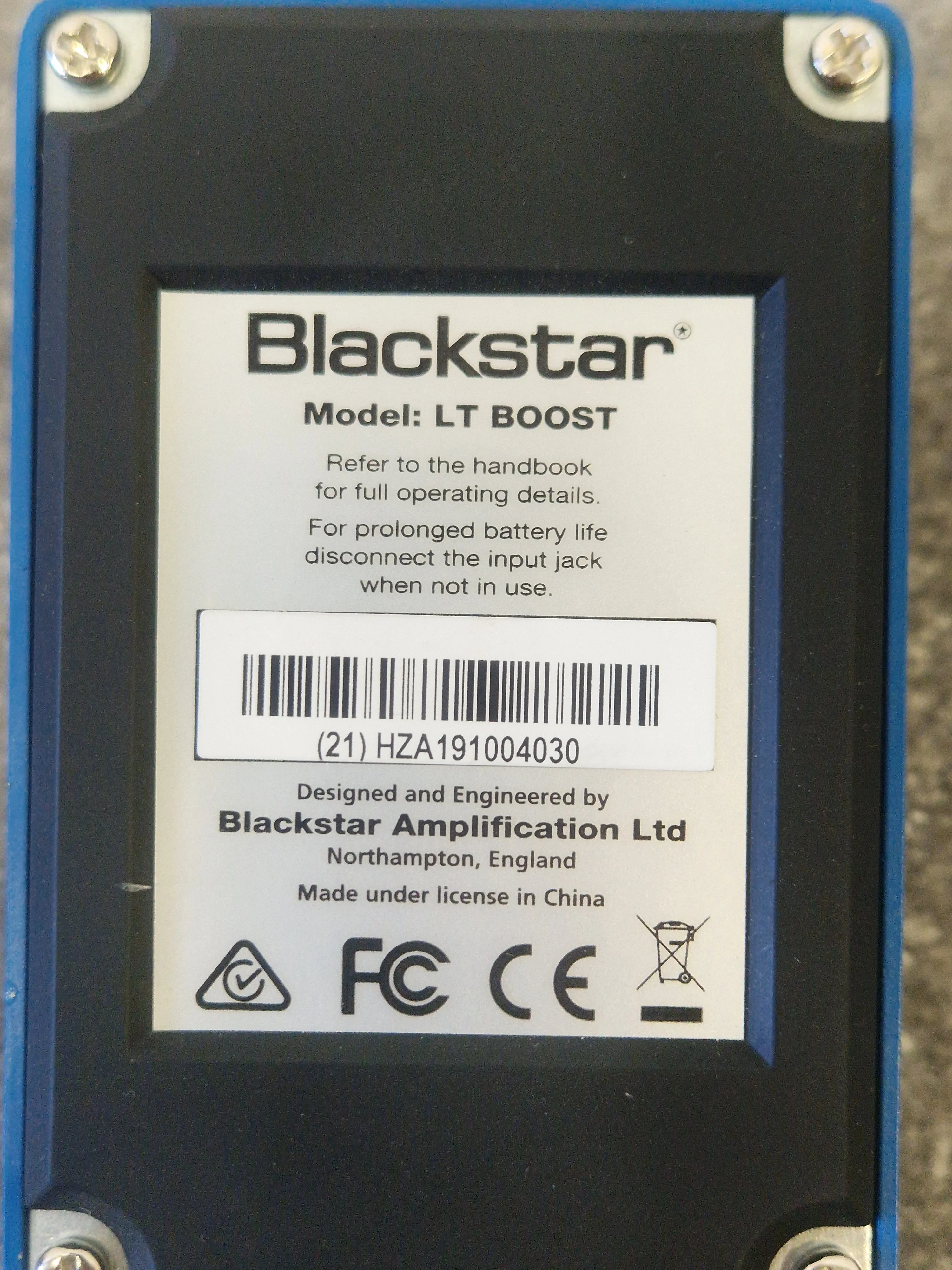 Blackstar LT Boost – Classic Guitar Boost Pedal – Excellent w/ Original Box - Image 6