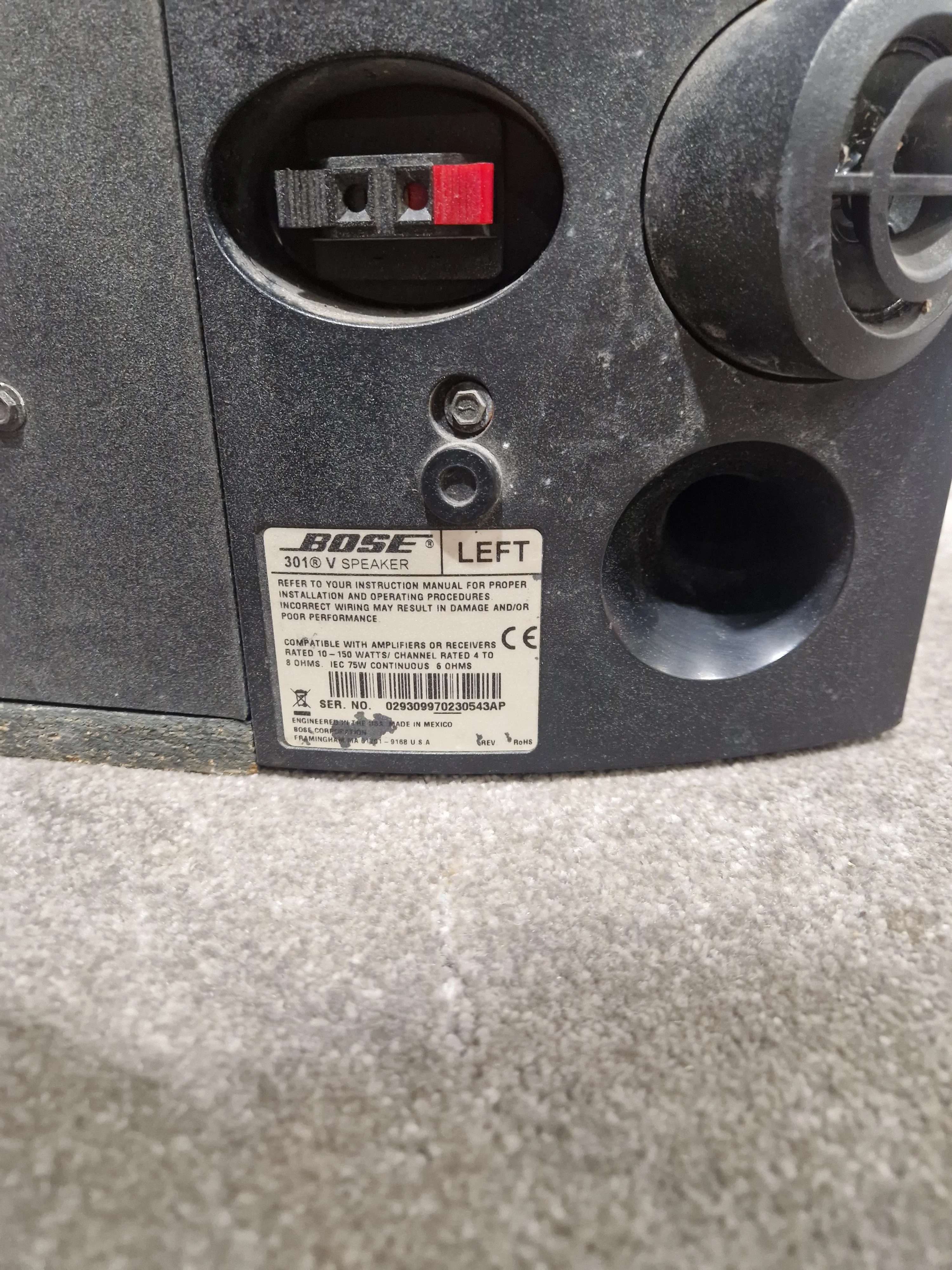 Bose 301 Series V - Speakers - Pair - Black - Fair - Image 14