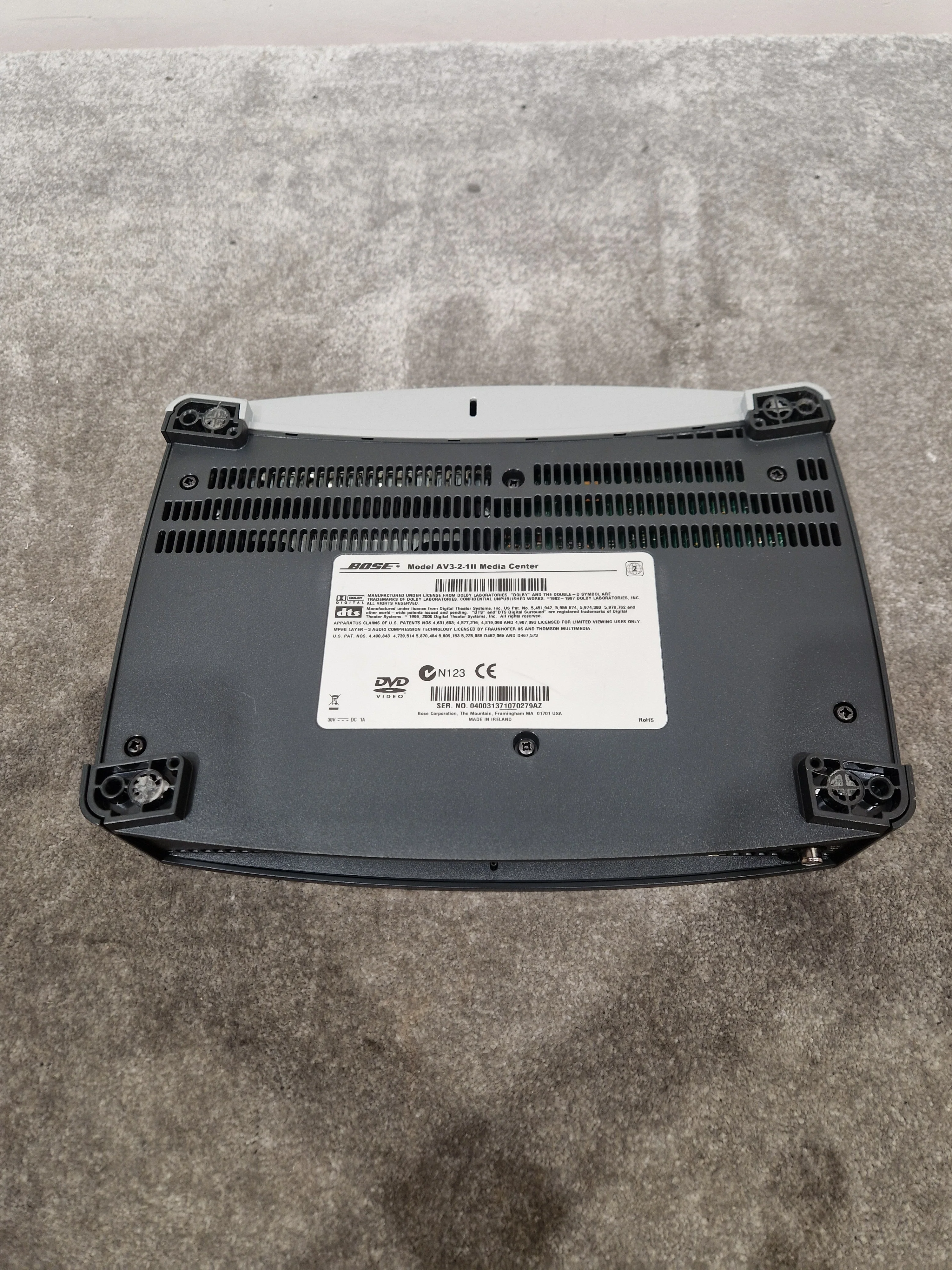 Bose Av3-2-1ii Home Entertainment System - Main Unit Only, Untested - Excellent w/ Power Supply & Manuals & Wires & remote Connector cables - Image 6