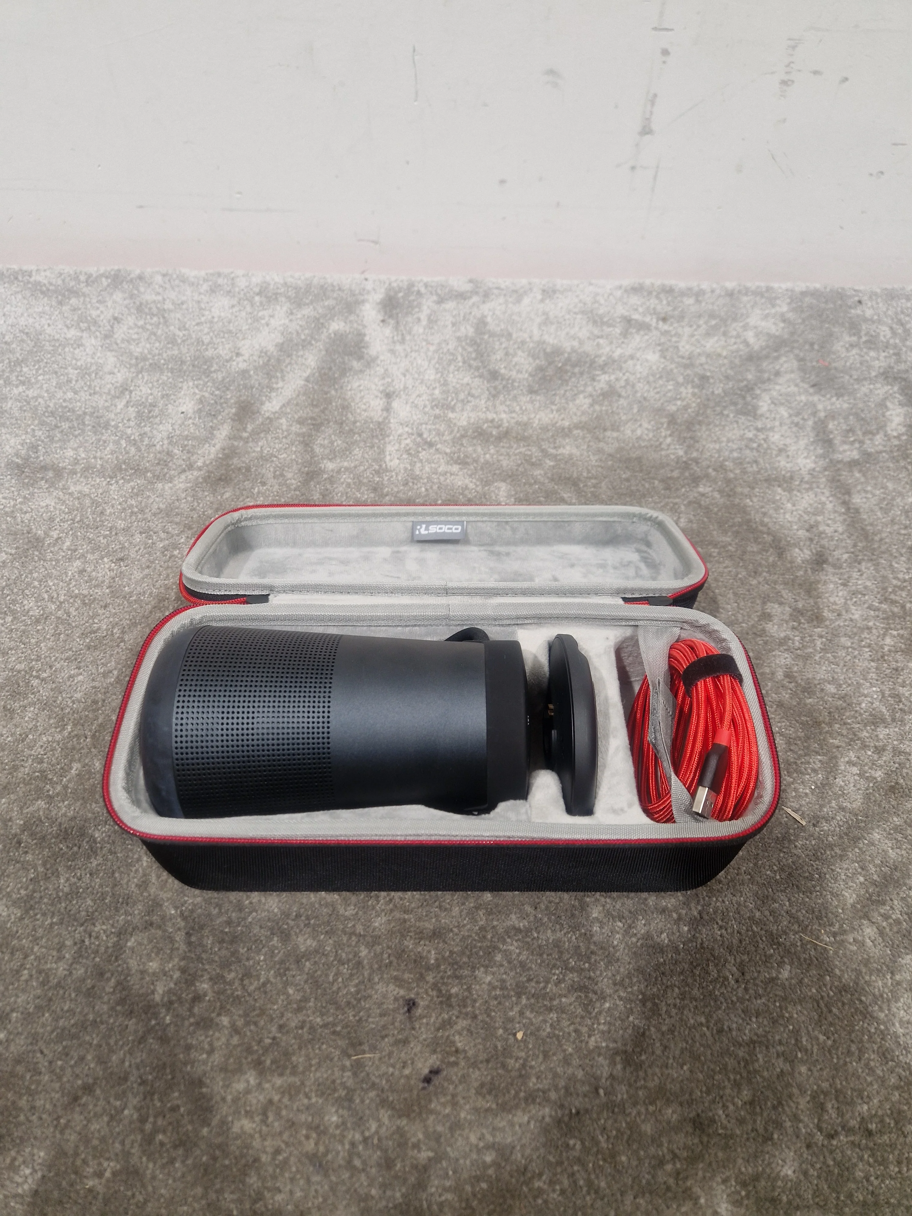 Bose SoundLink Revolve+ - Portable Bluetooth Speaker - Black – Portable Bluetooth Speaker - Good w/ Hard Case & Cables - Image 7