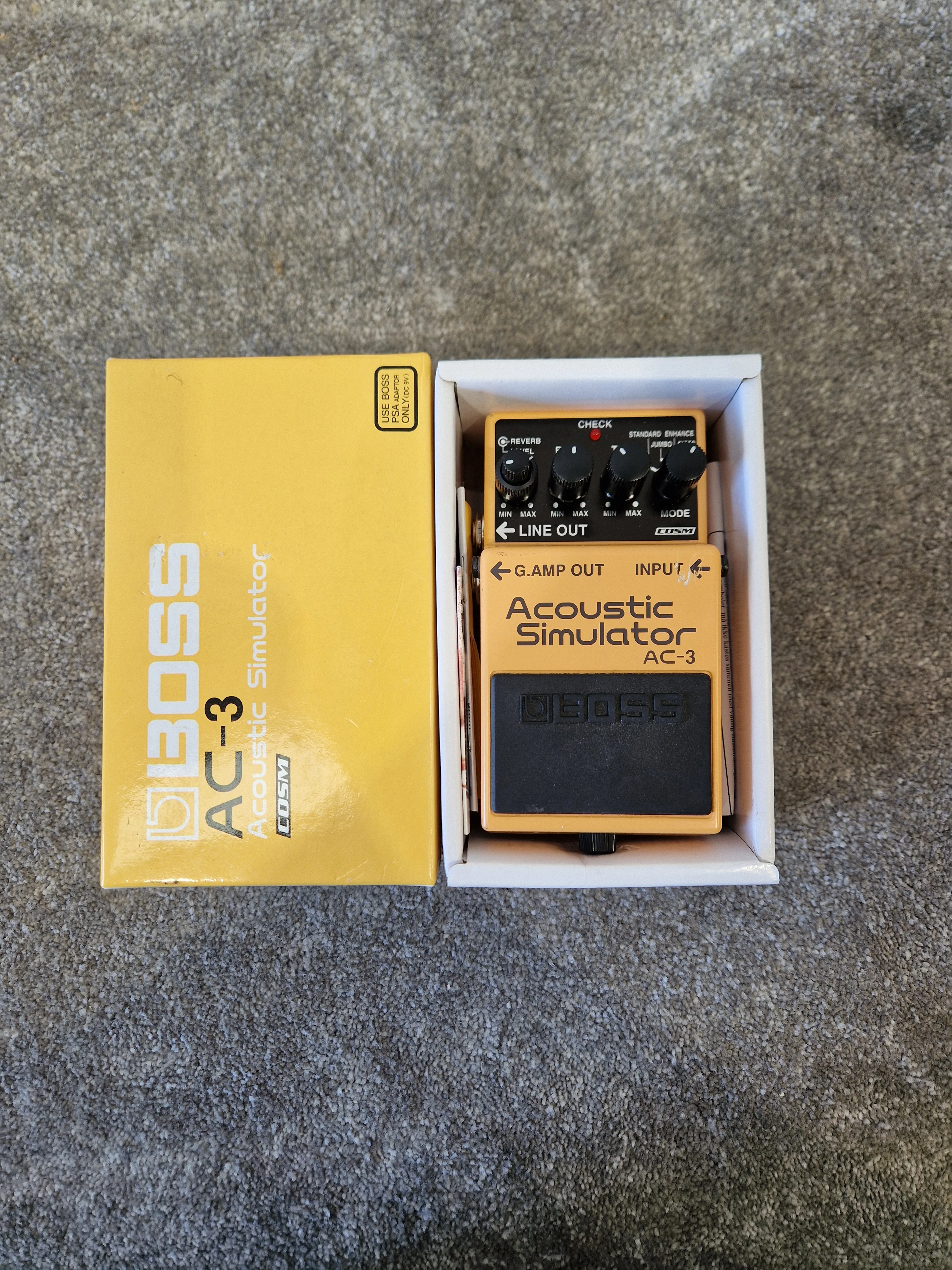 Boss AC-3 Acoustic Simulator – COSM Modeling & Built-In Reverb – Excellent w/ Original Box - Image 8