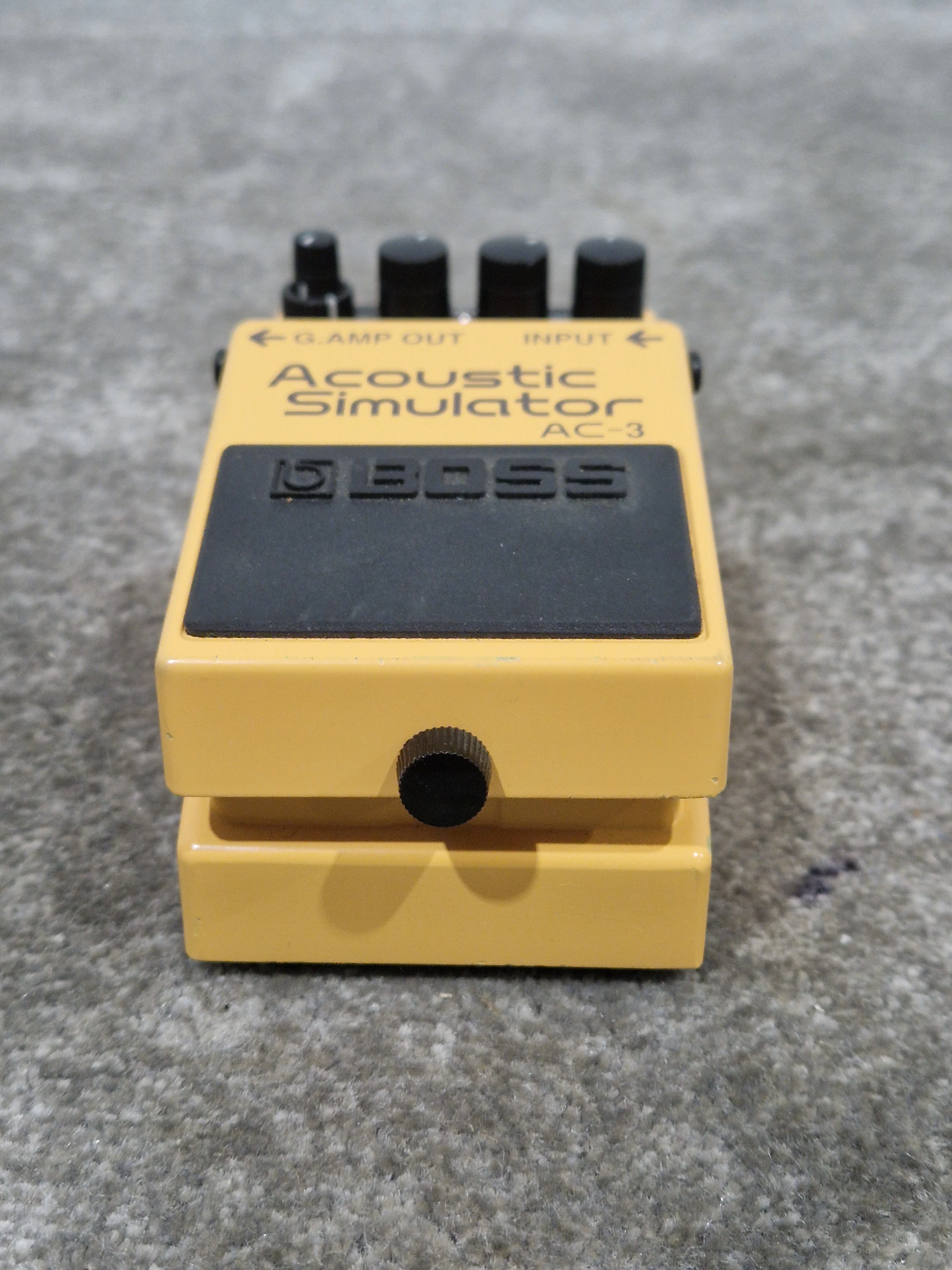 BOSS AC-3 Acoustic Simulator - Guitar Effects Pedal - Orange - Good - Image 2