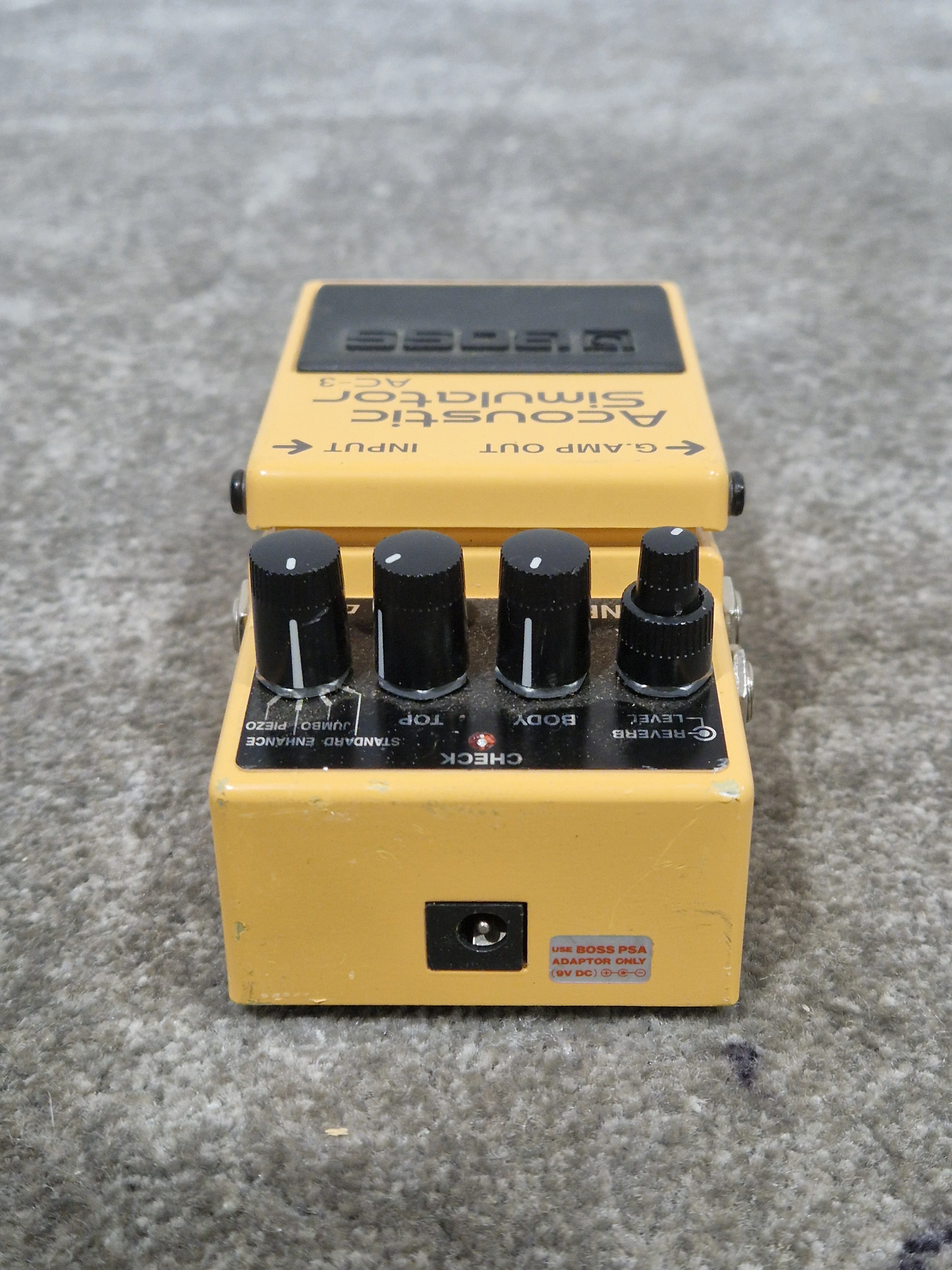 BOSS AC-3 Acoustic Simulator - Guitar Effects Pedal - Orange - Good - Image 4