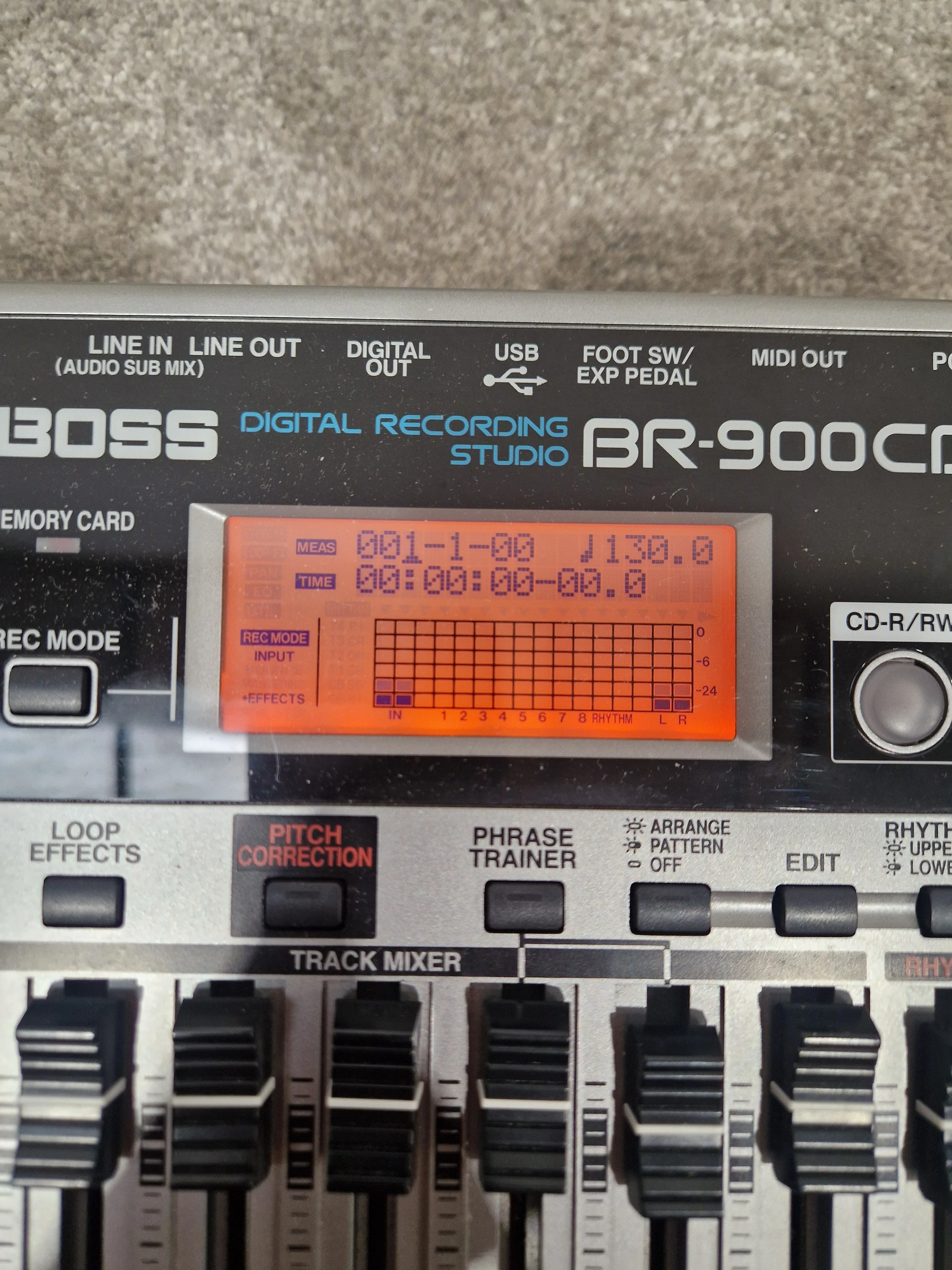 Boss Br-900cd Digital Recorder - 96kHz/24-bit Recording, COSM Effects - Very Good w/ Power Supply & Manuals - Image 5