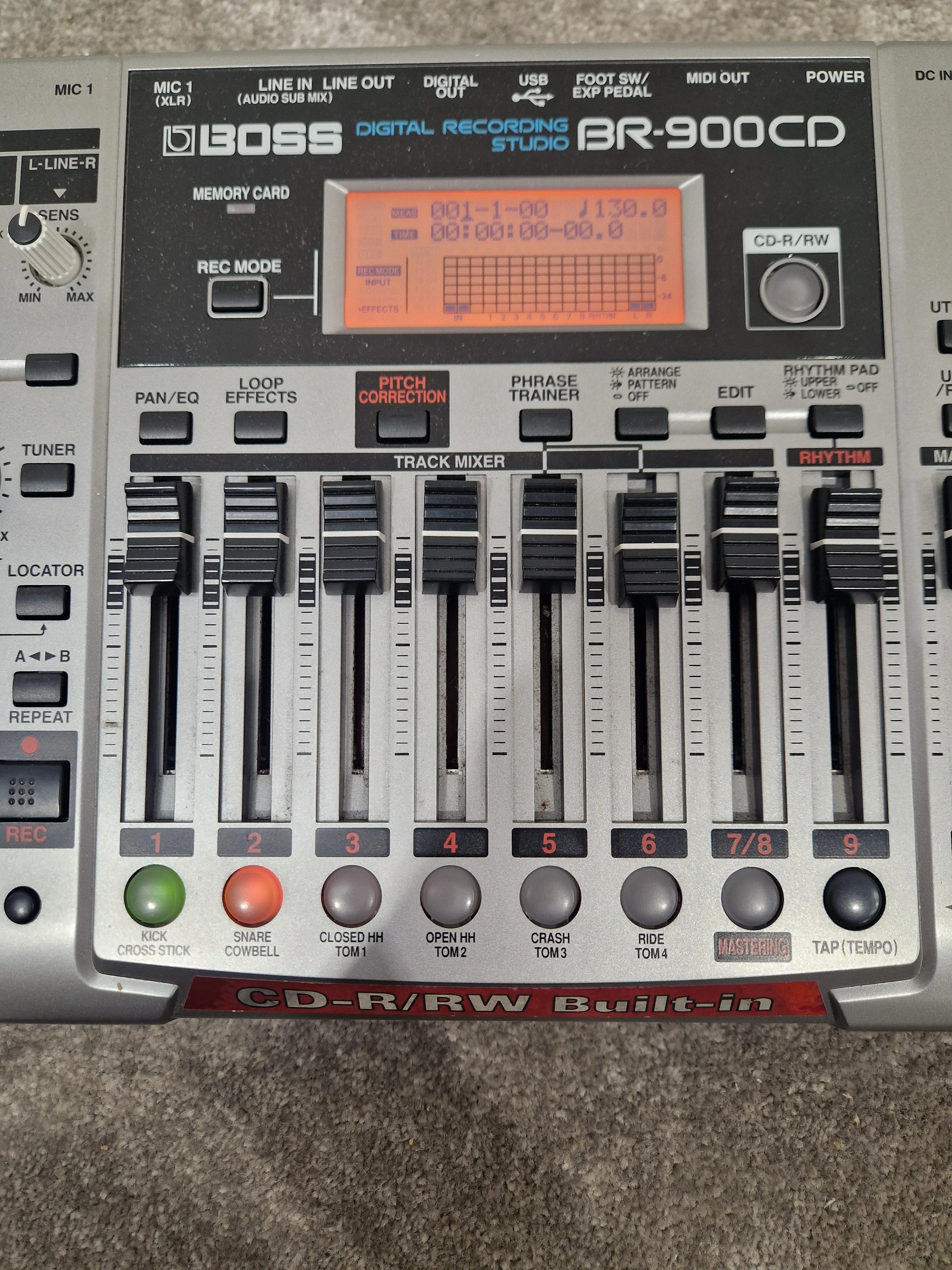 Boss Br-900cd Digital Recorder - 96kHz/24-bit Recording, COSM Effects - Very Good w/ Power Supply & Manuals - Image 7