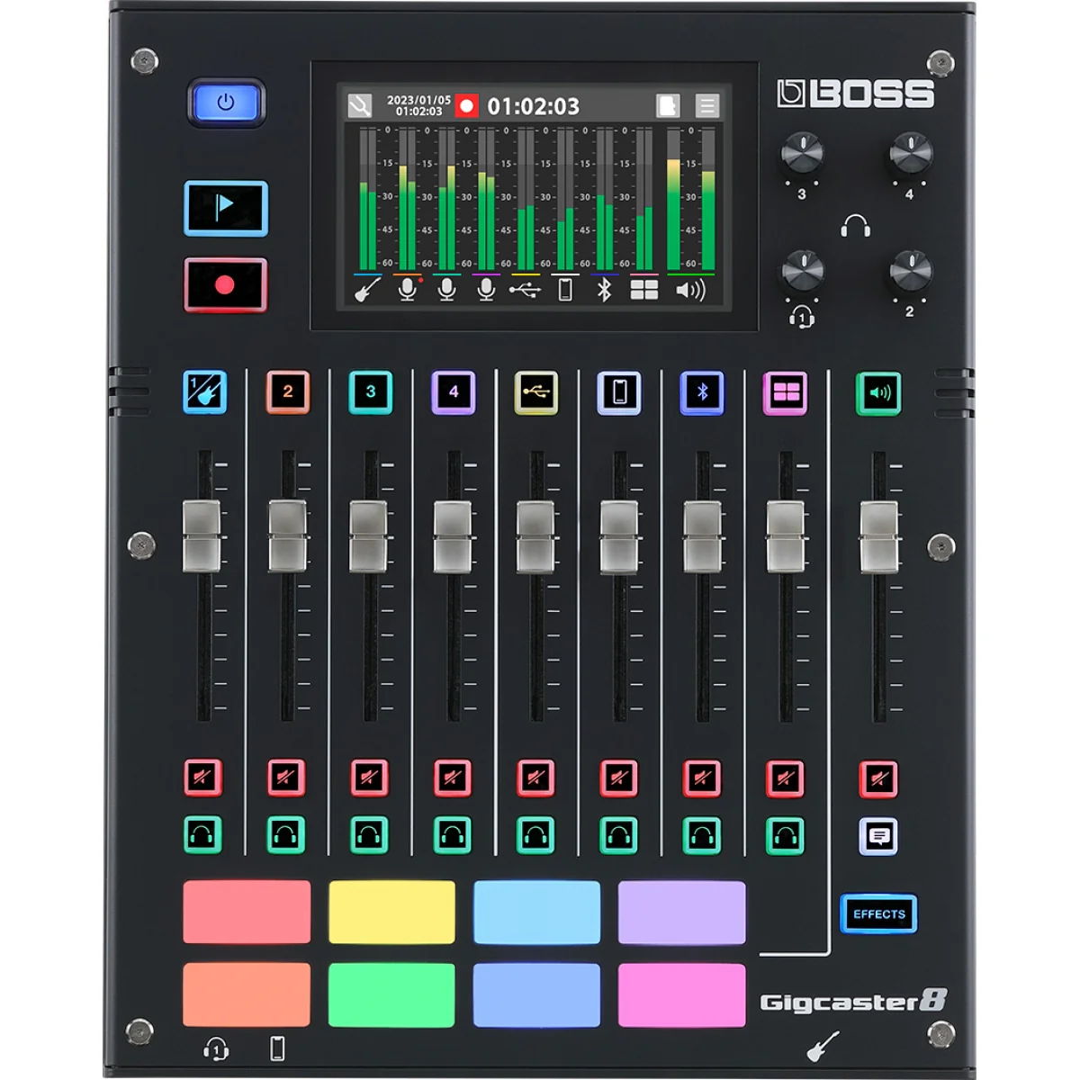 BOSS Gigcaster 8 - Podcast/Streaming Mixer - Black - Like New w/ Original Box - Image 3