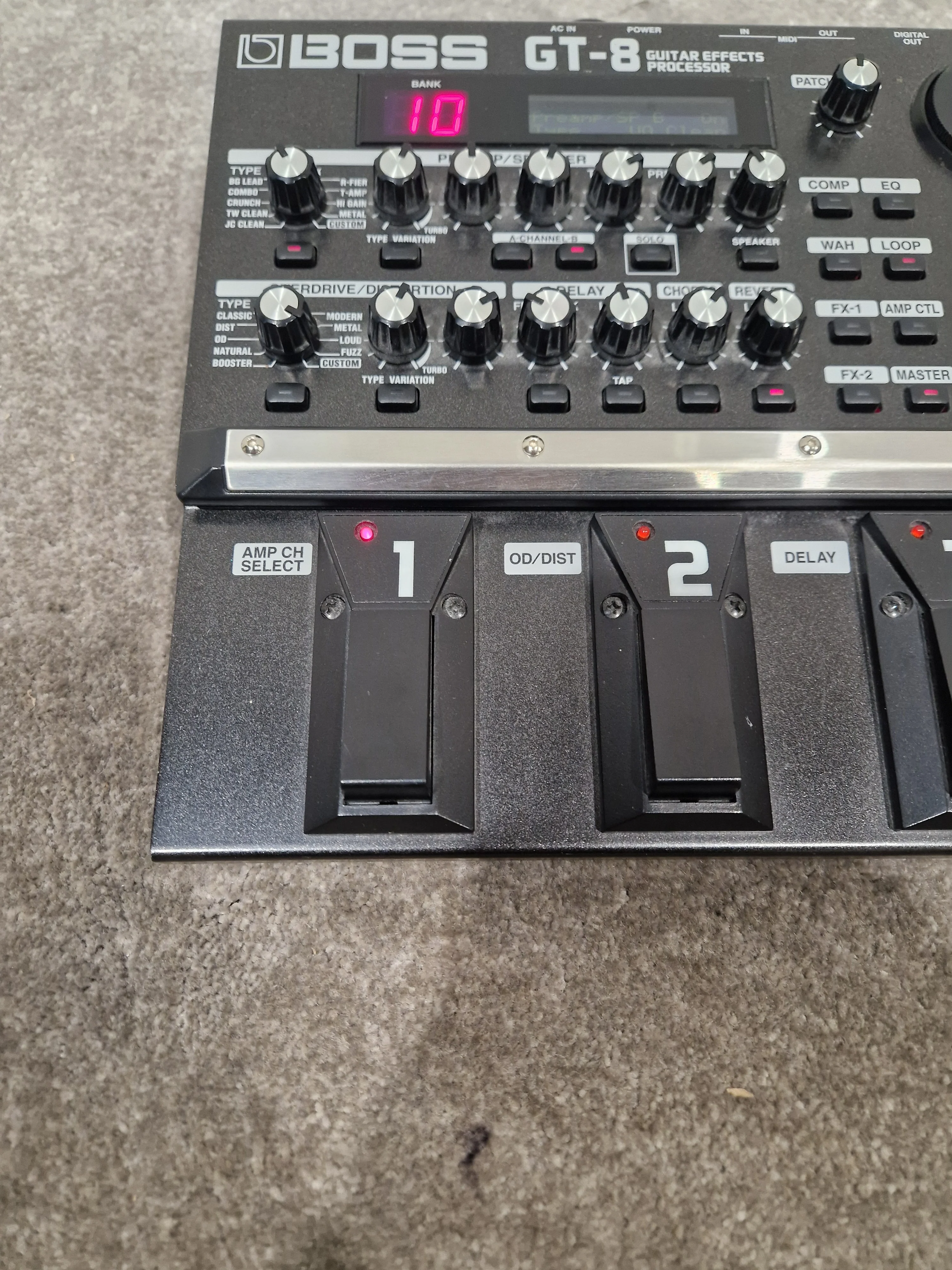 Boss GT-8 - Multi-Effects Processor - Excellent w/ Power Supply - Image 6